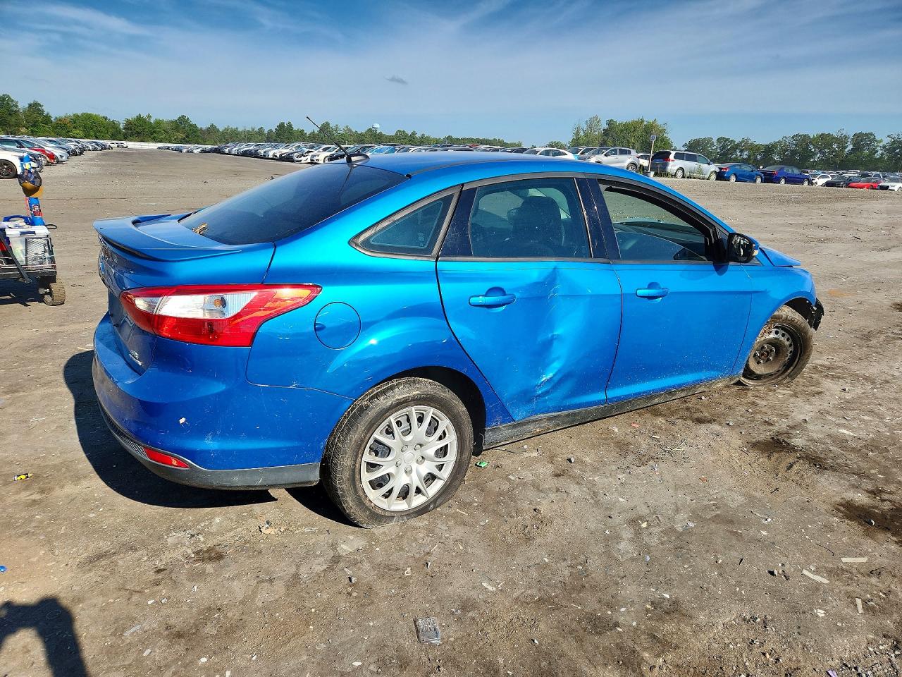 2013 Ford Focus Se Blue vin: 1FADP3F22DL269957