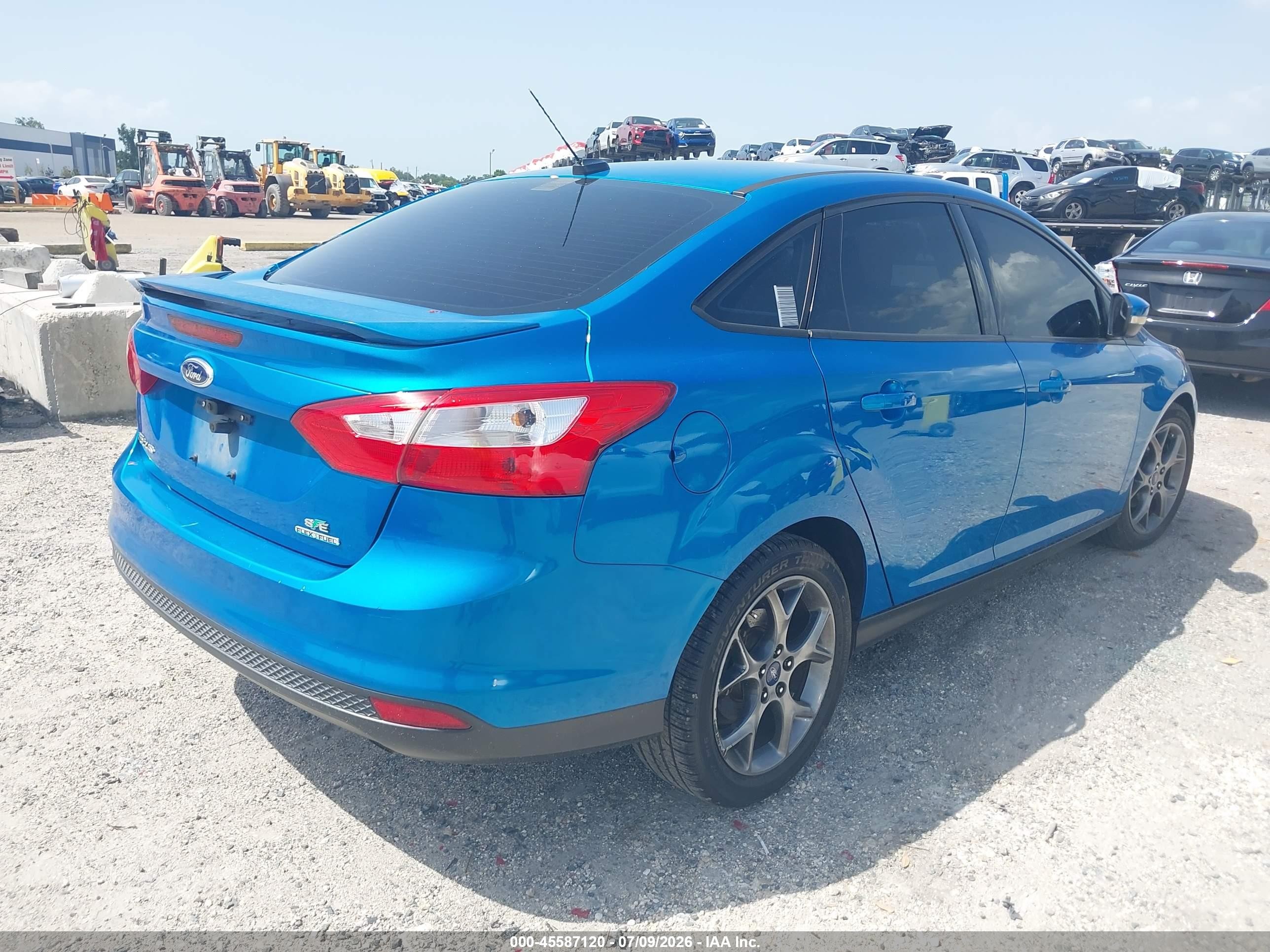 2013 Ford Focus Se Blue vin: 1FADP3F22DL270817