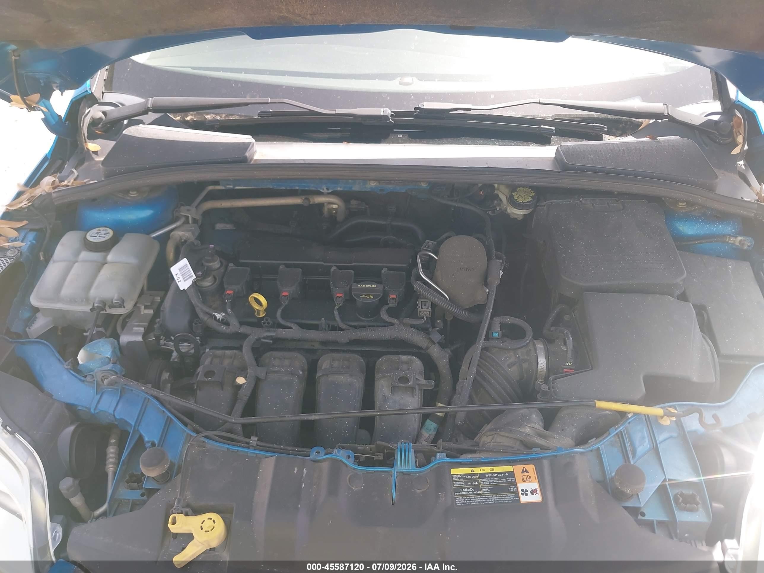 2013 Ford Focus Se Blue vin: 1FADP3F22DL270817