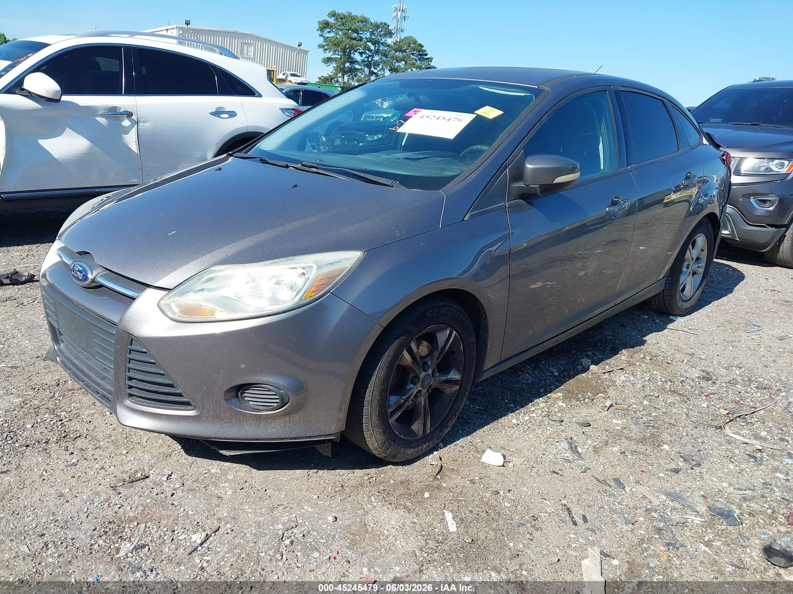 2013 Ford Focus Se Gray vin: 1FADP3F22DL272373