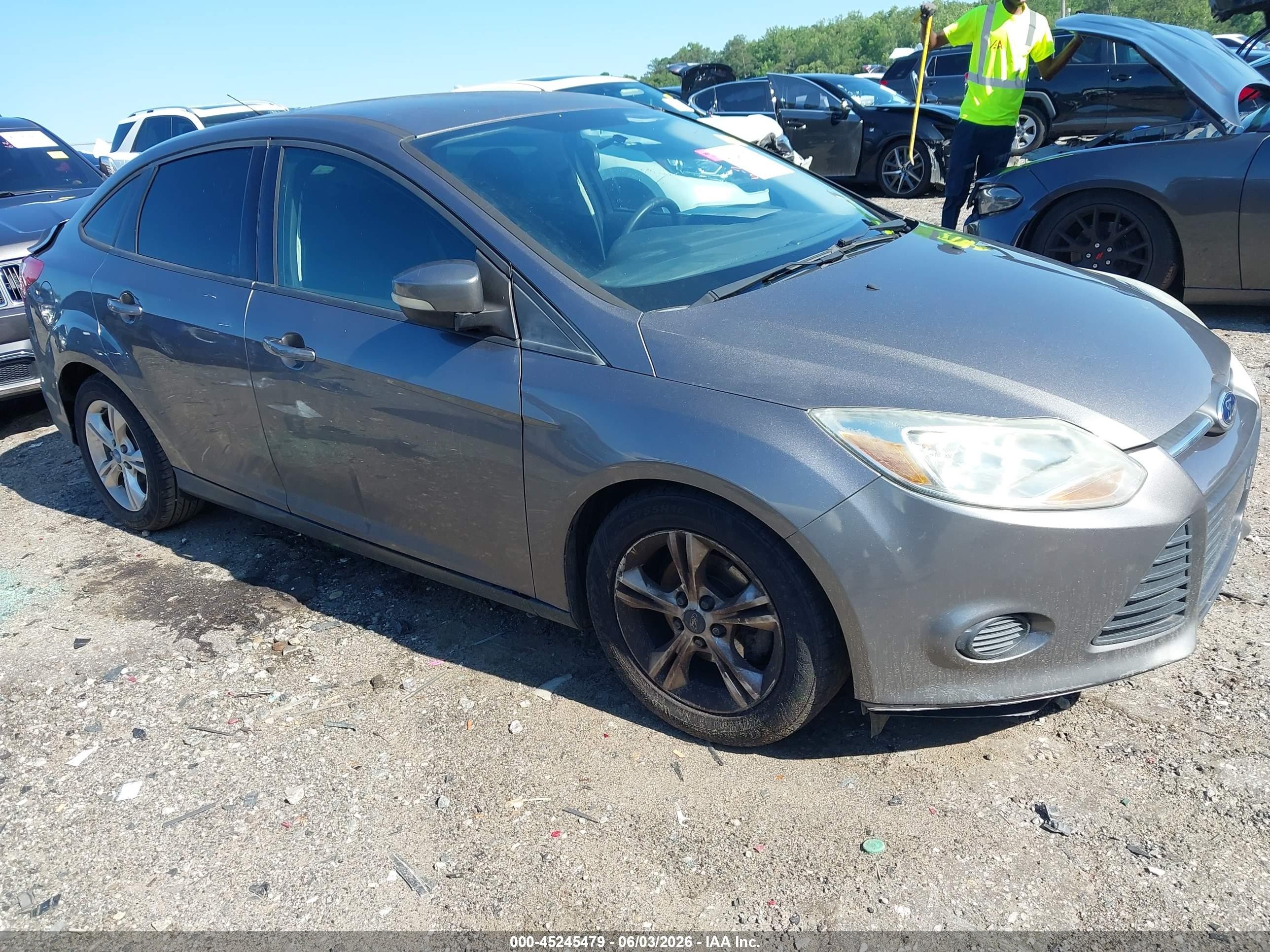 2013 Ford Focus Se Gray vin: 1FADP3F22DL272373