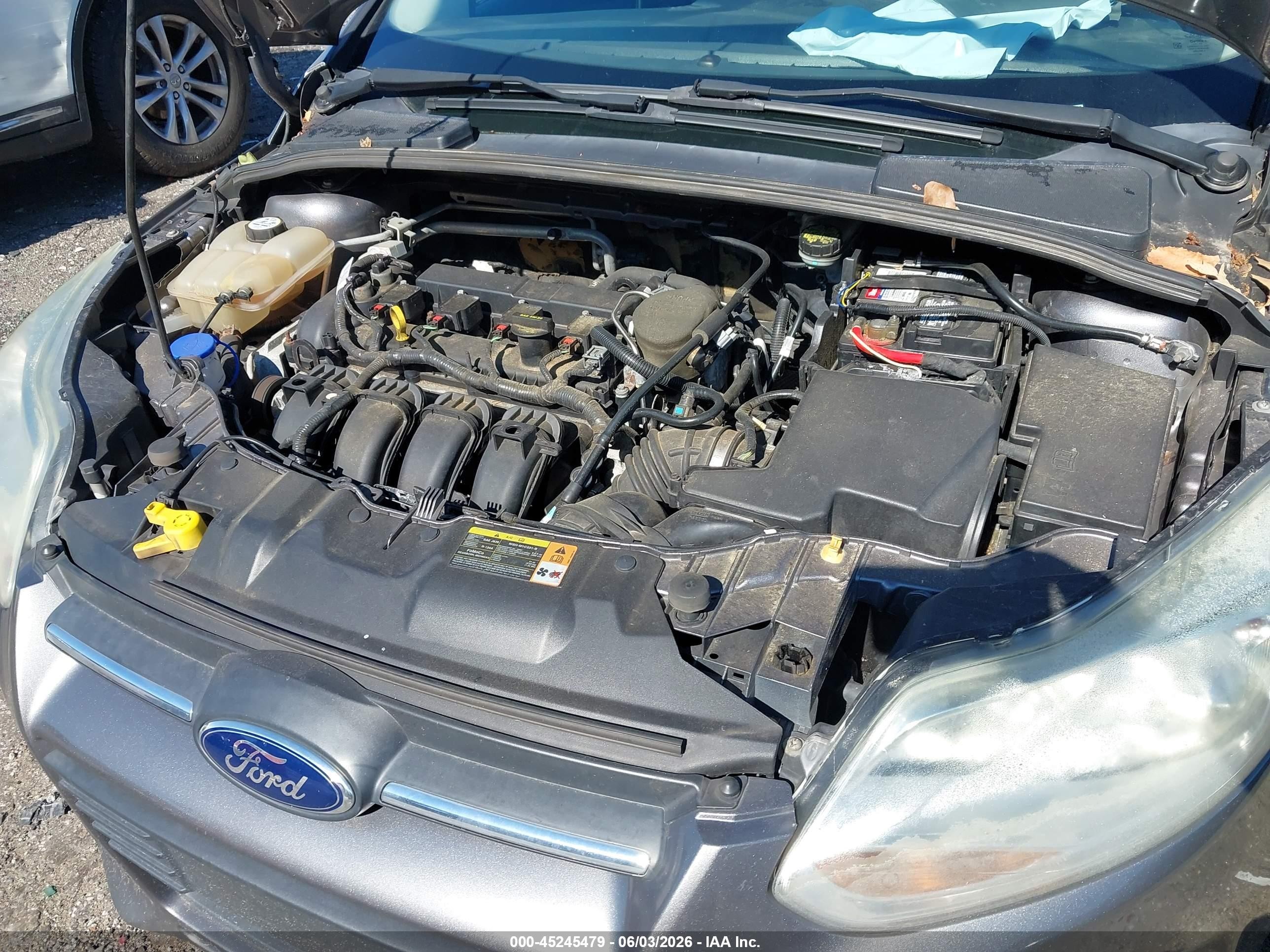 2013 Ford Focus Se Gray vin: 1FADP3F22DL272373