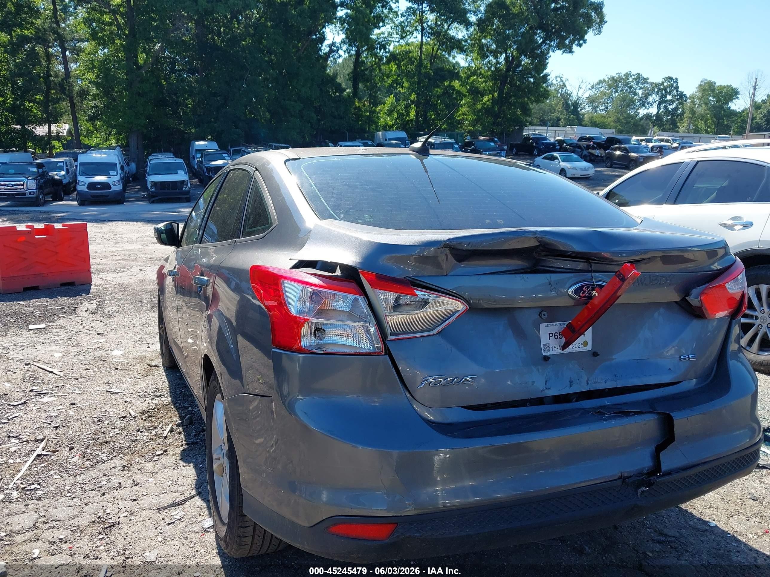2013 Ford Focus Se Gray vin: 1FADP3F22DL272373