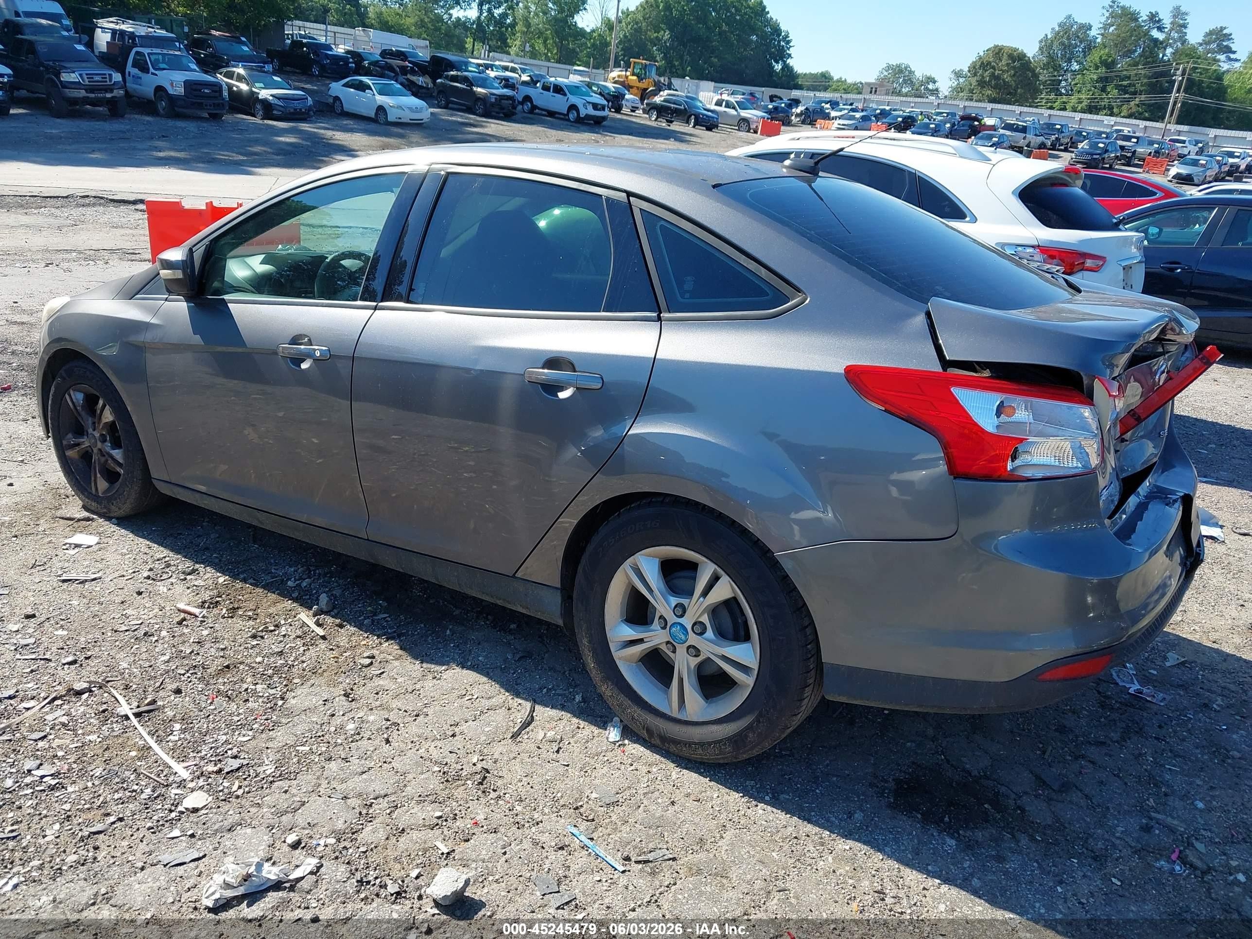 2013 Ford Focus Se Gray vin: 1FADP3F22DL272373