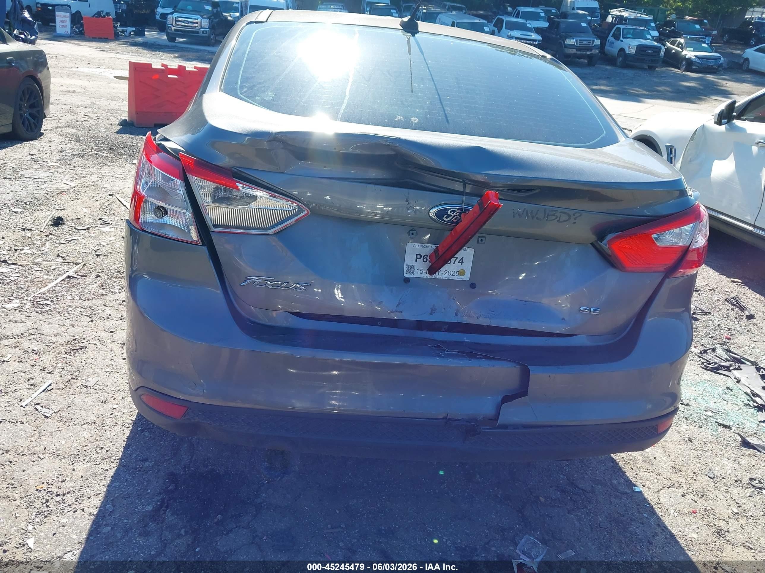 2013 Ford Focus Se Gray vin: 1FADP3F22DL272373