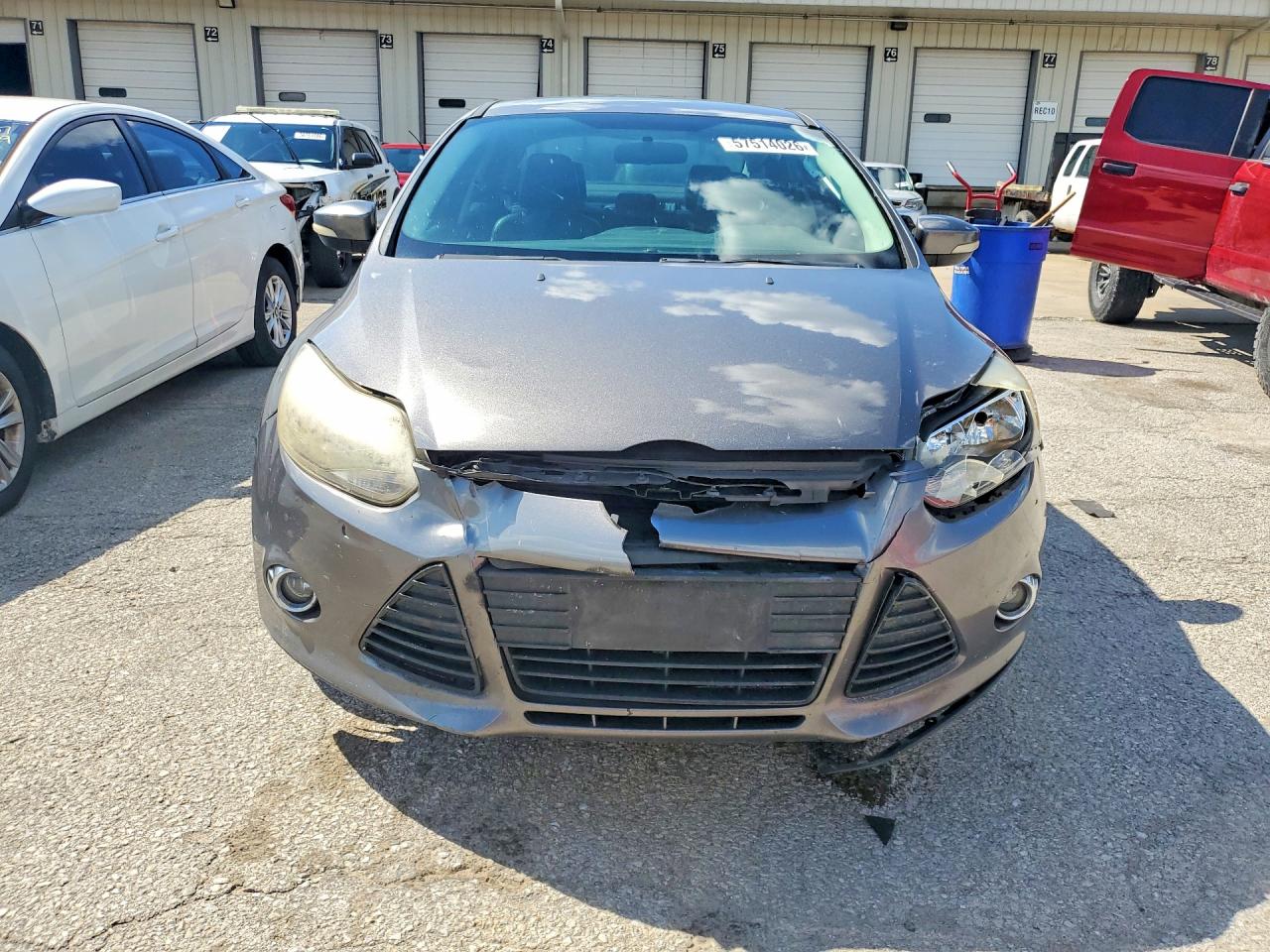 2013 Ford Focus Se Gray vin: 1FADP3F22DL276536