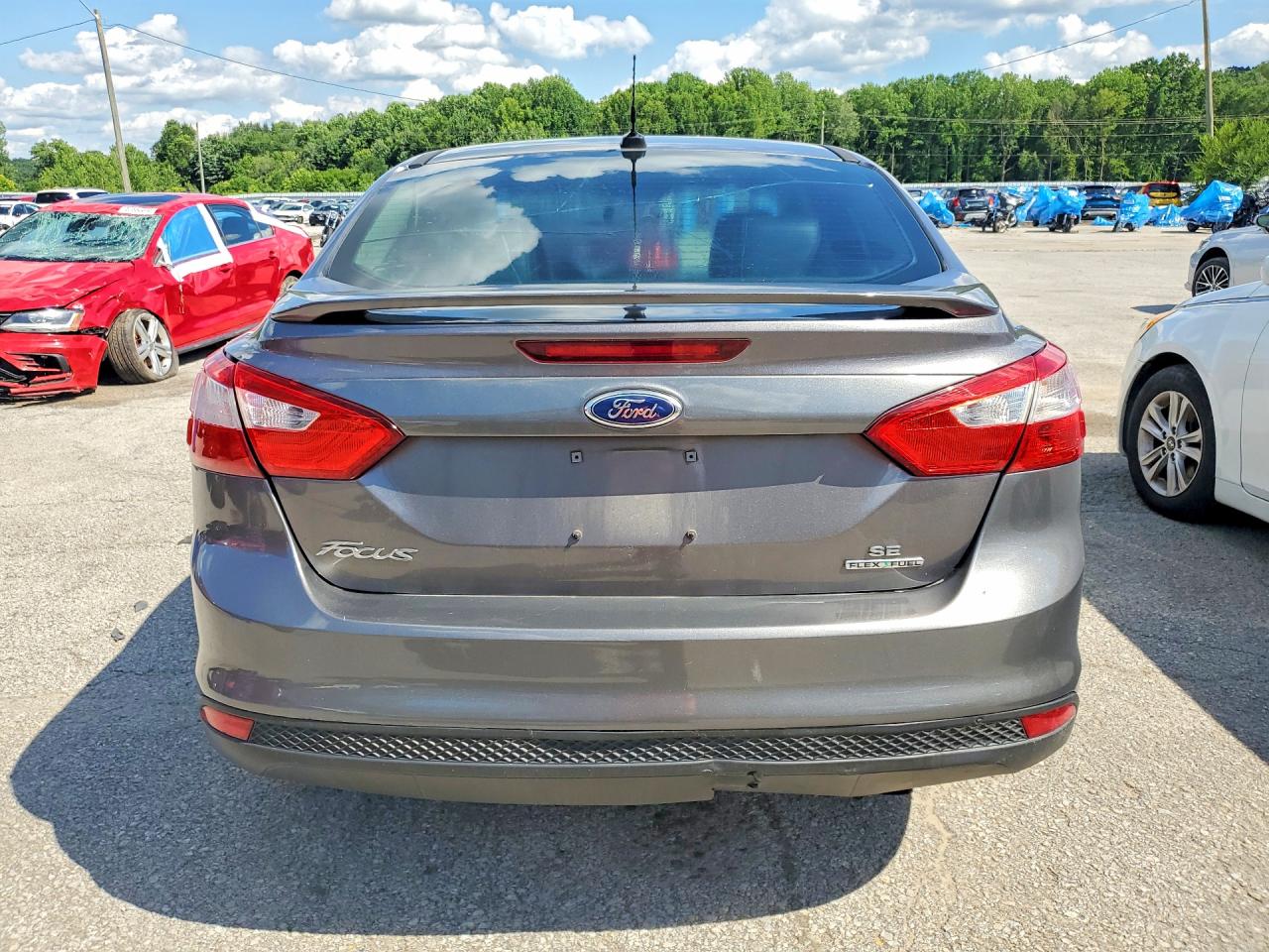 2013 Ford Focus Se Gray vin: 1FADP3F22DL276536