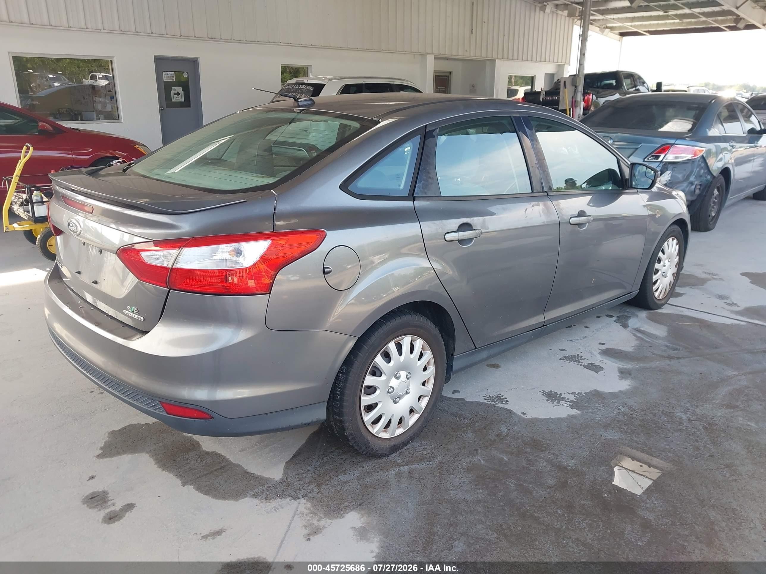 2013 Ford Focus Se Gray vin: 1FADP3F22DL321443