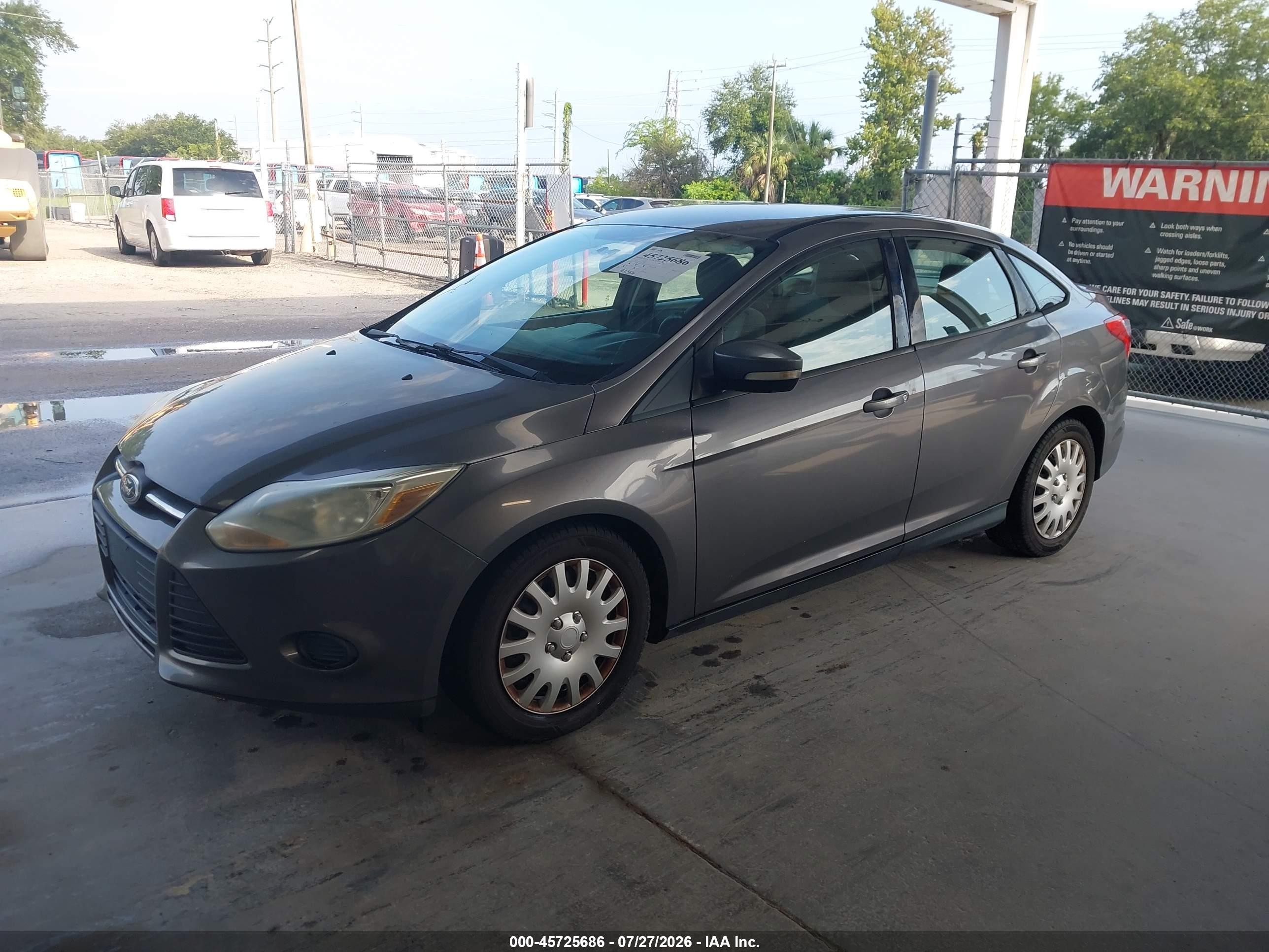 2013 Ford Focus Se Gray vin: 1FADP3F22DL321443