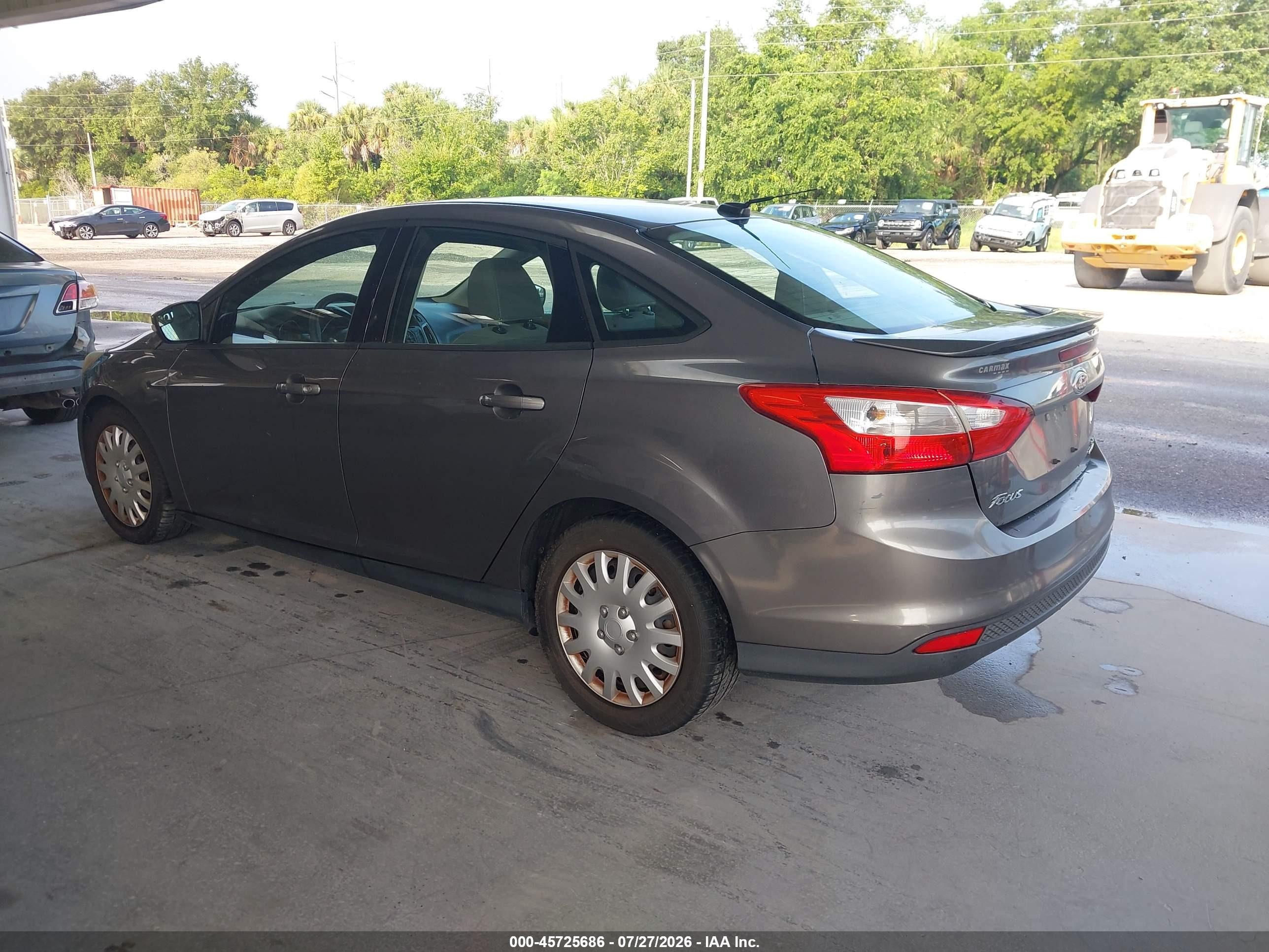 2013 Ford Focus Se Gray vin: 1FADP3F22DL321443