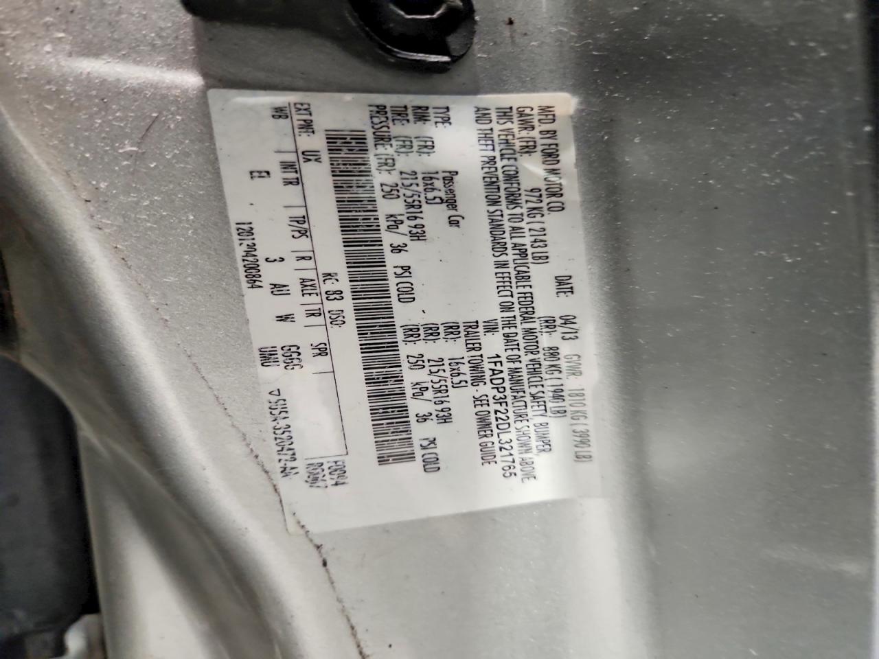 2013 Ford Focus Se Gray vin: 1FADP3F22DL321765