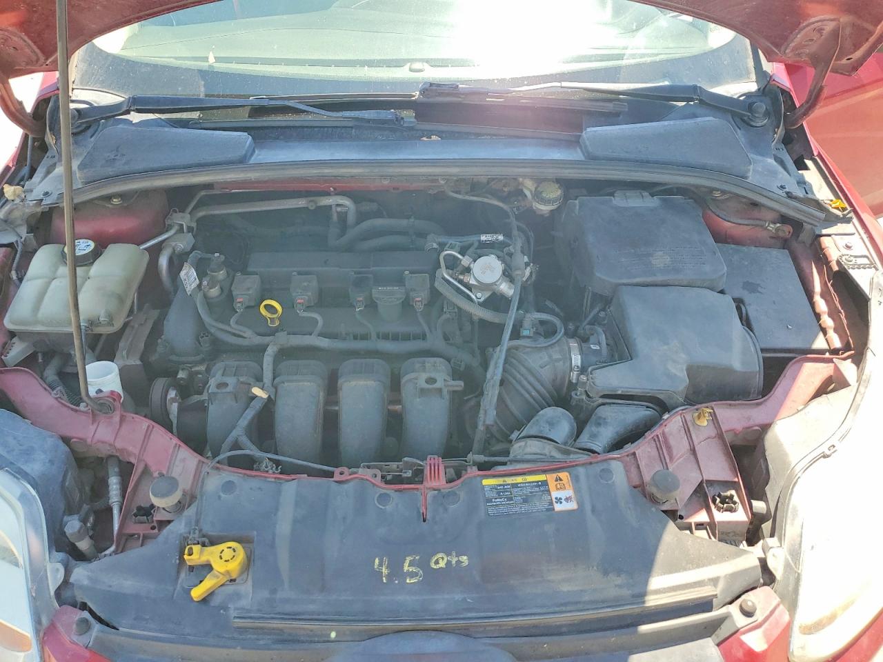 2013 Ford Focus Se Red vin: 1FADP3F22DL338033