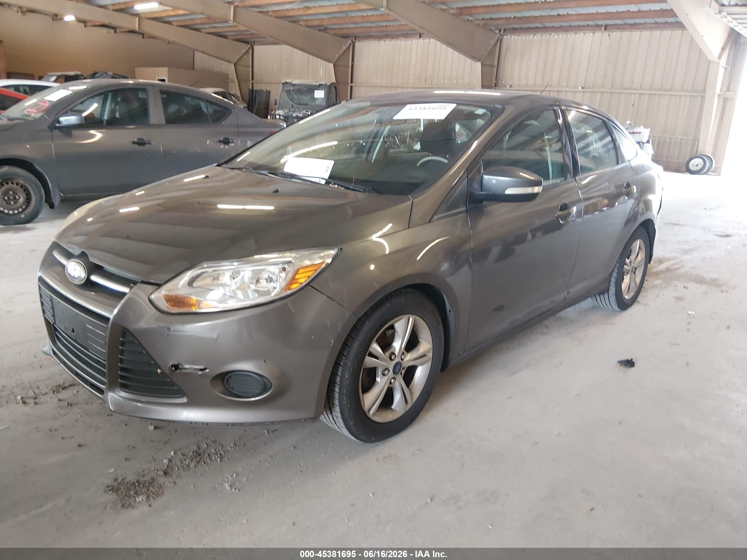 2013 Ford Focus Se Gray vin: 1FADP3F22DL339893
