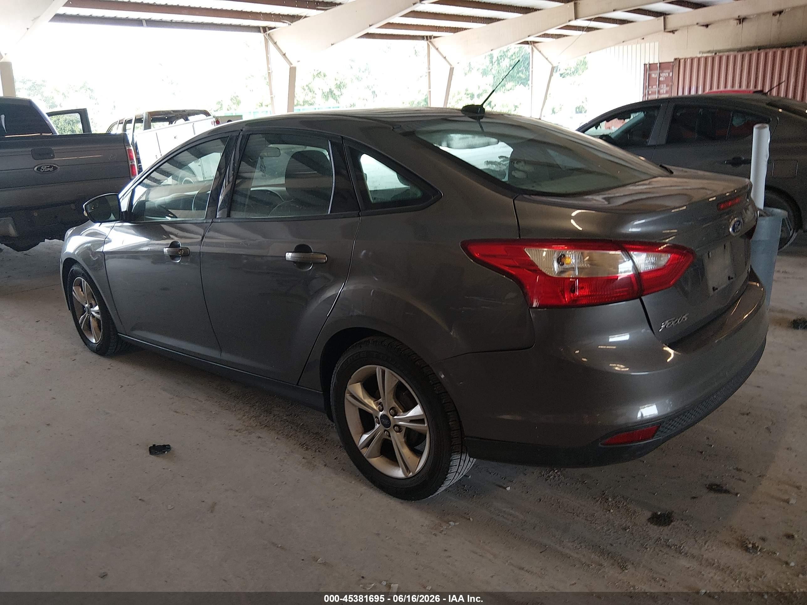 2013 Ford Focus Se Gray vin: 1FADP3F22DL339893