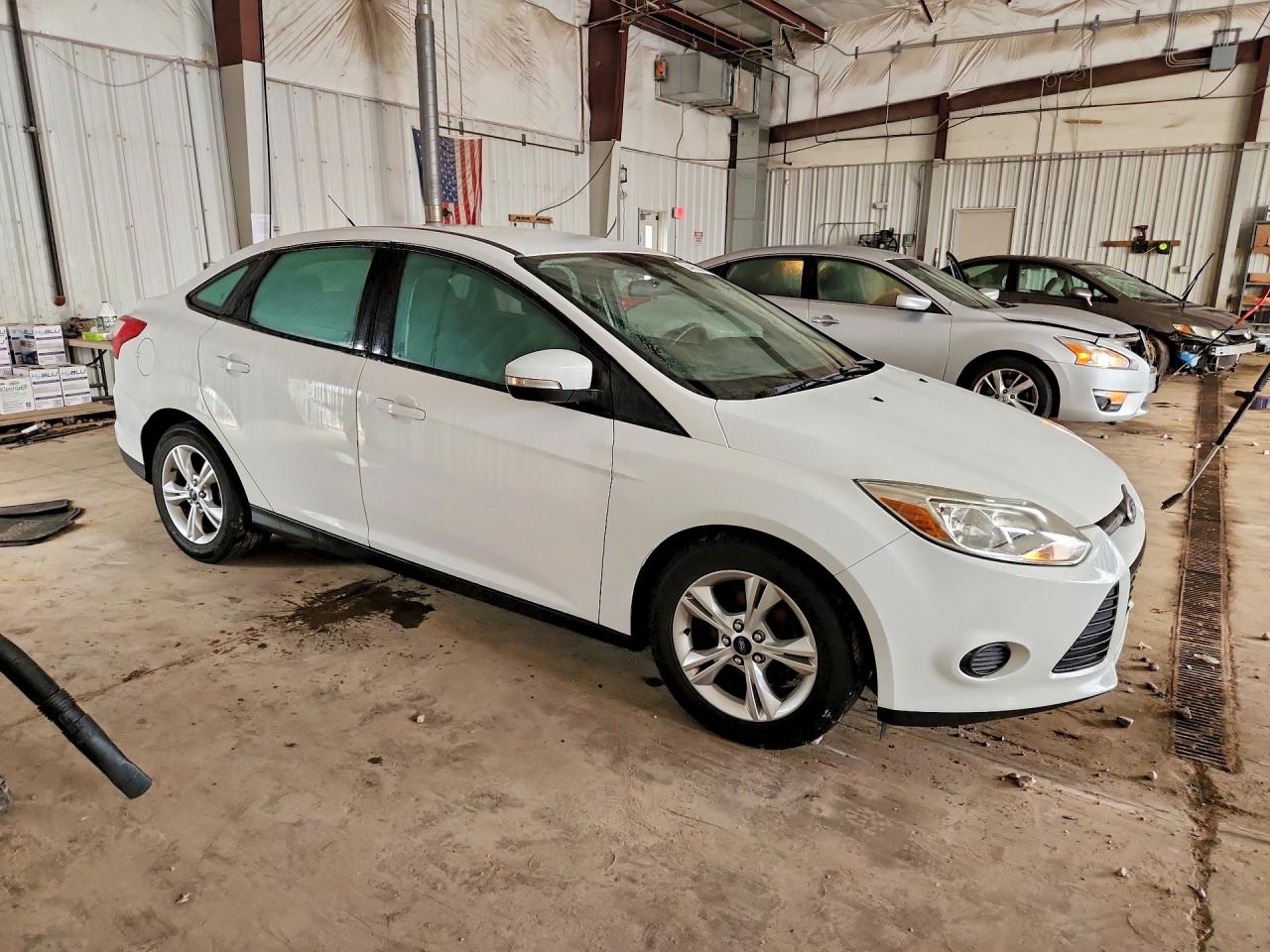 2013 Ford Focus Se White vin: 1FADP3F22DL343278