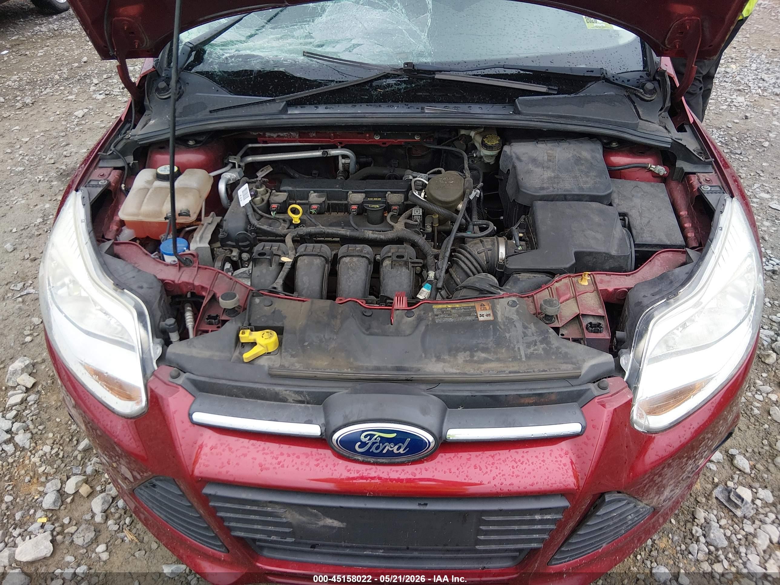 2013 Ford Focus Se Maroon vin: 1FADP3F22DL361165