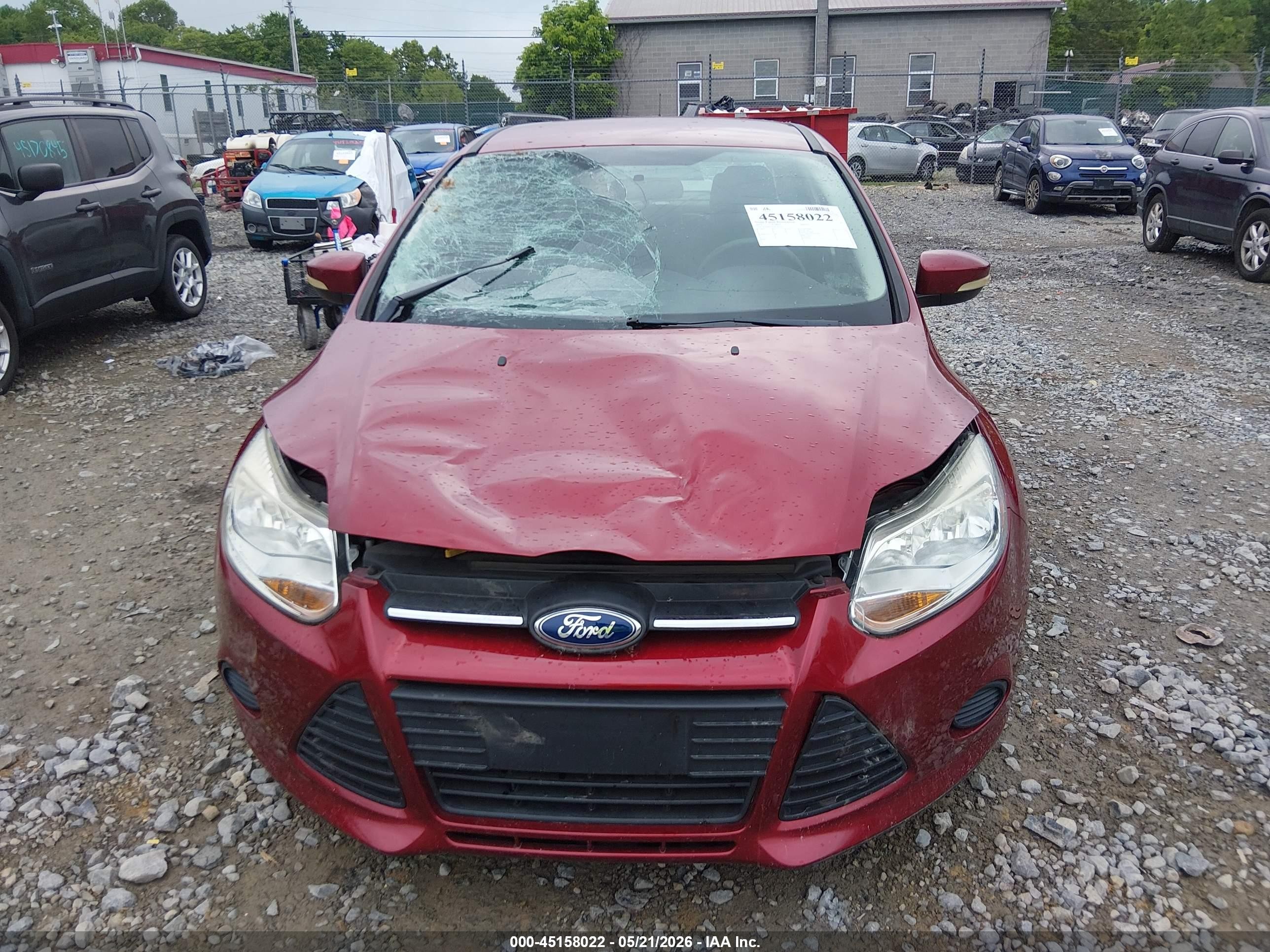 2013 Ford Focus Se Maroon vin: 1FADP3F22DL361165