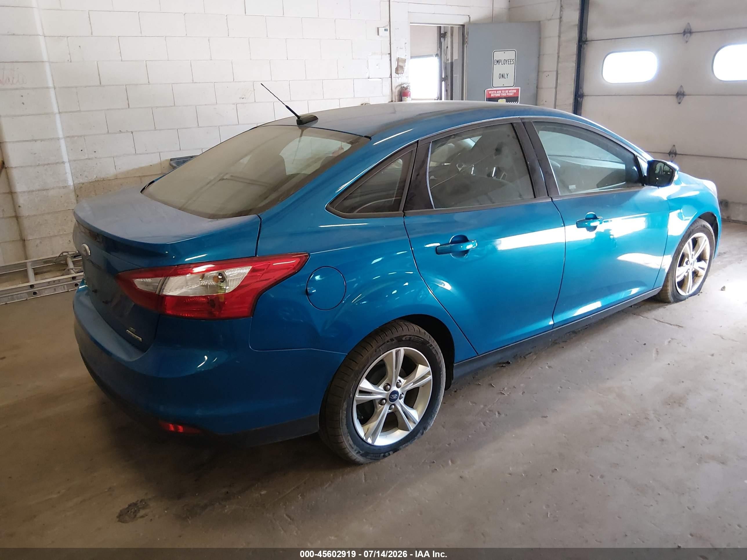 2013 Ford Focus Se Blue vin: 1FADP3F22DL381982