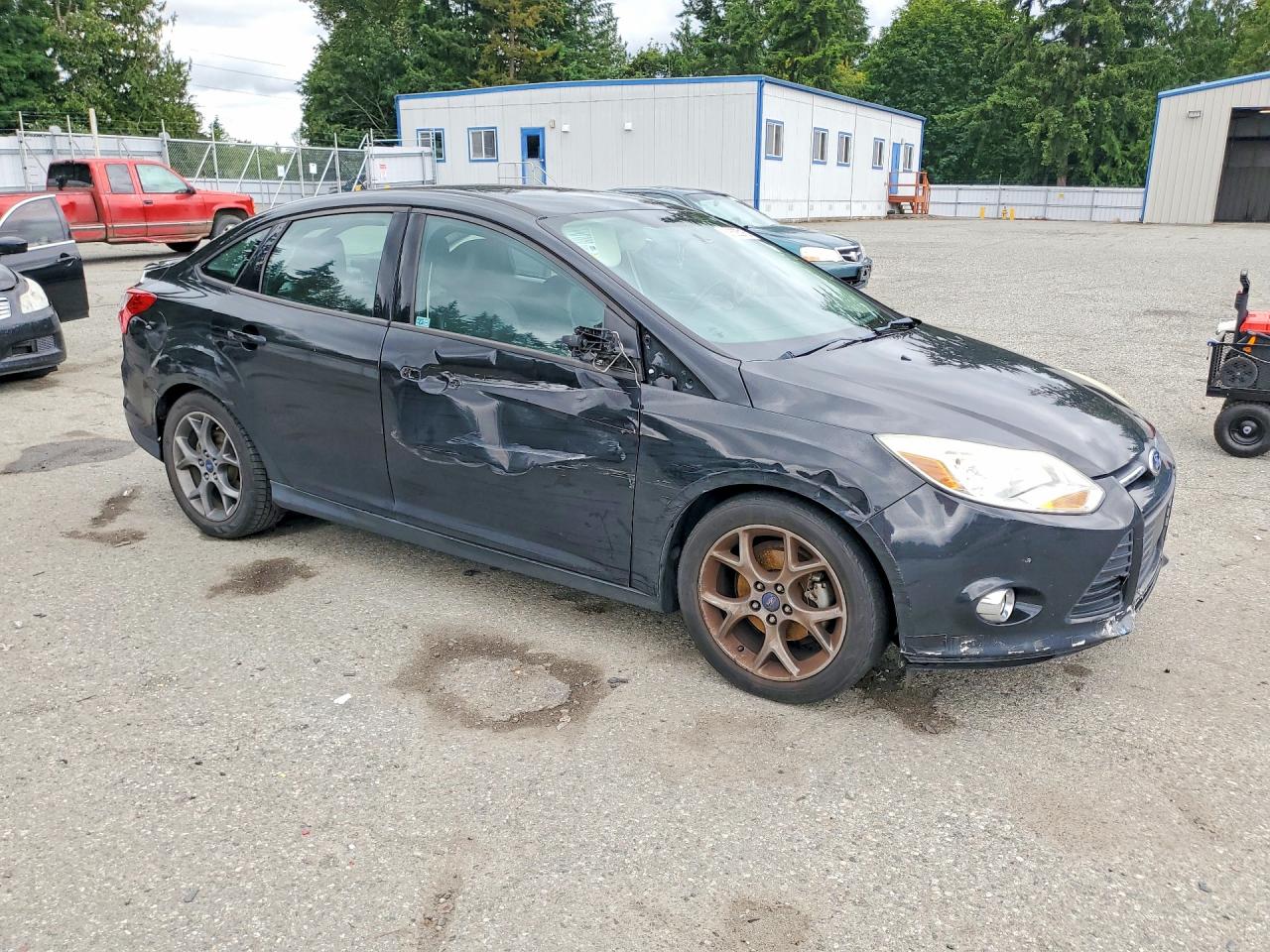 2014 Ford Focus Se Black vin: 1FADP3F22EL118330