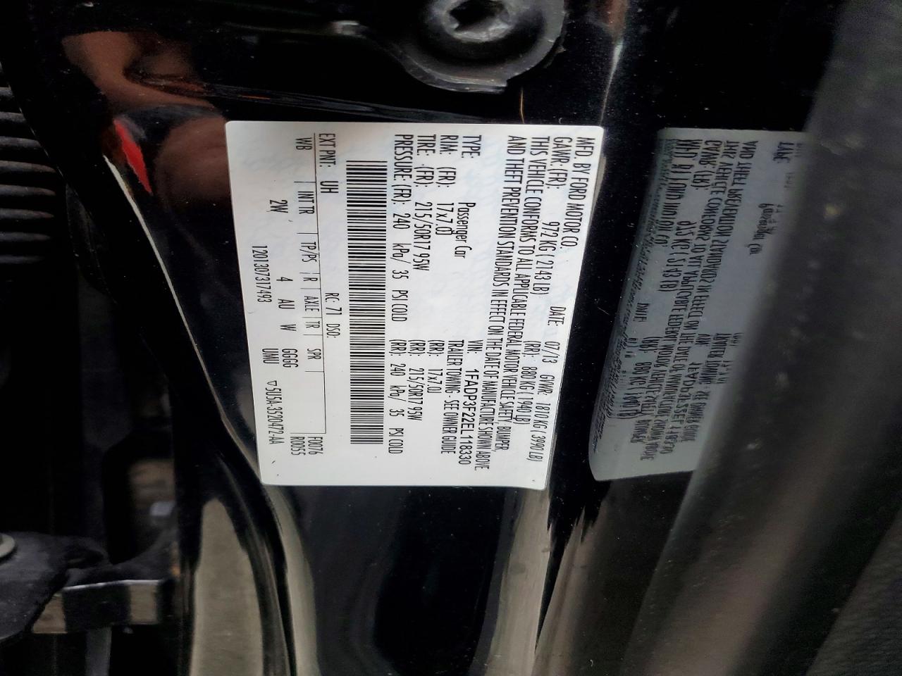 2014 Ford Focus Se Black vin: 1FADP3F22EL118330