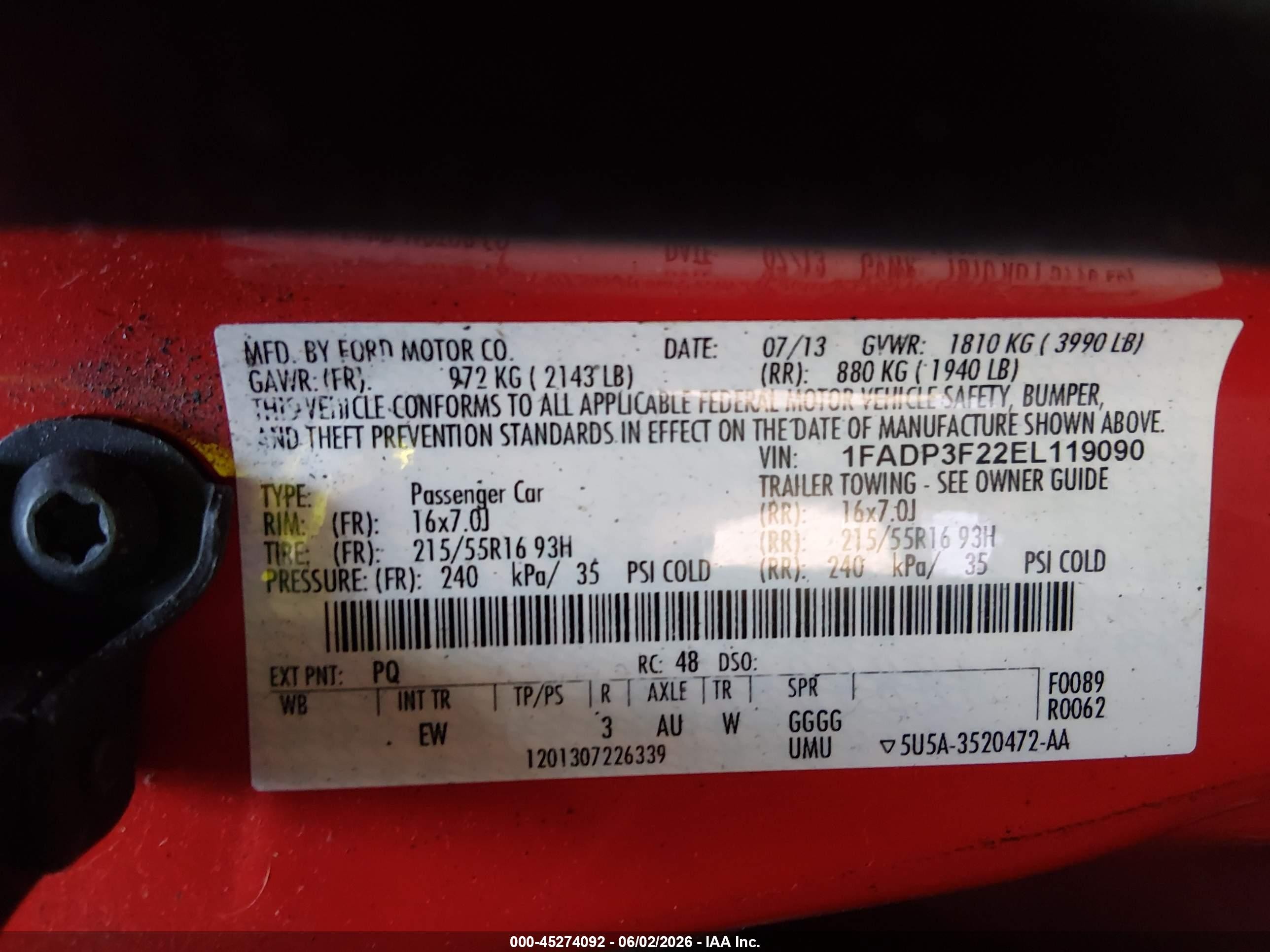 2014 Ford Focus Se Красный vin: 1FADP3F22EL119090