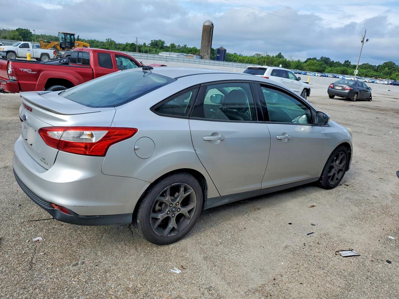 2014 Ford Focus Se Silver vin: 1FADP3F22EL134995