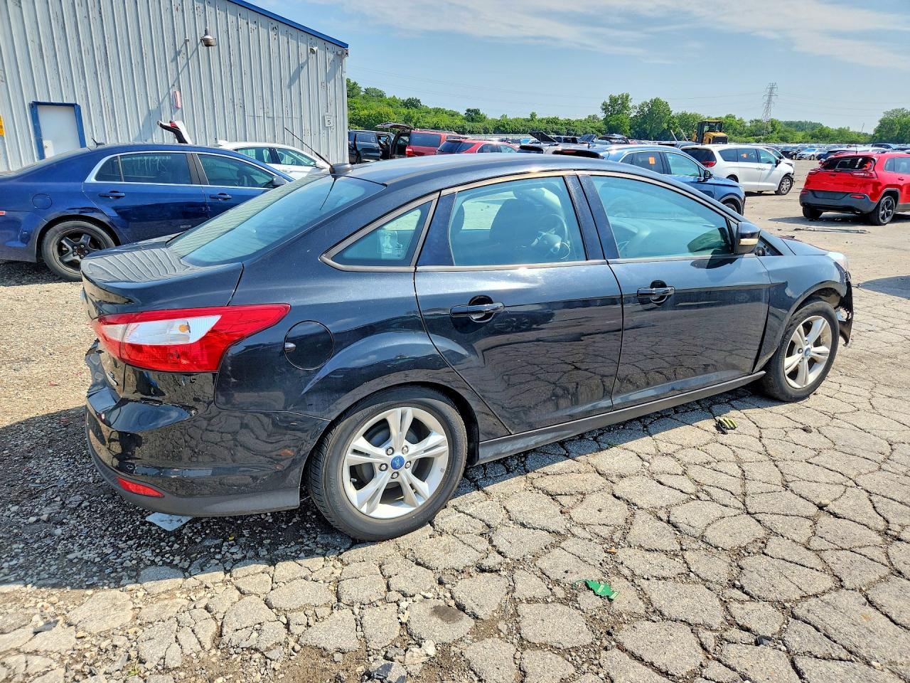 2014 Ford Focus Se Black vin: 1FADP3F22EL135998