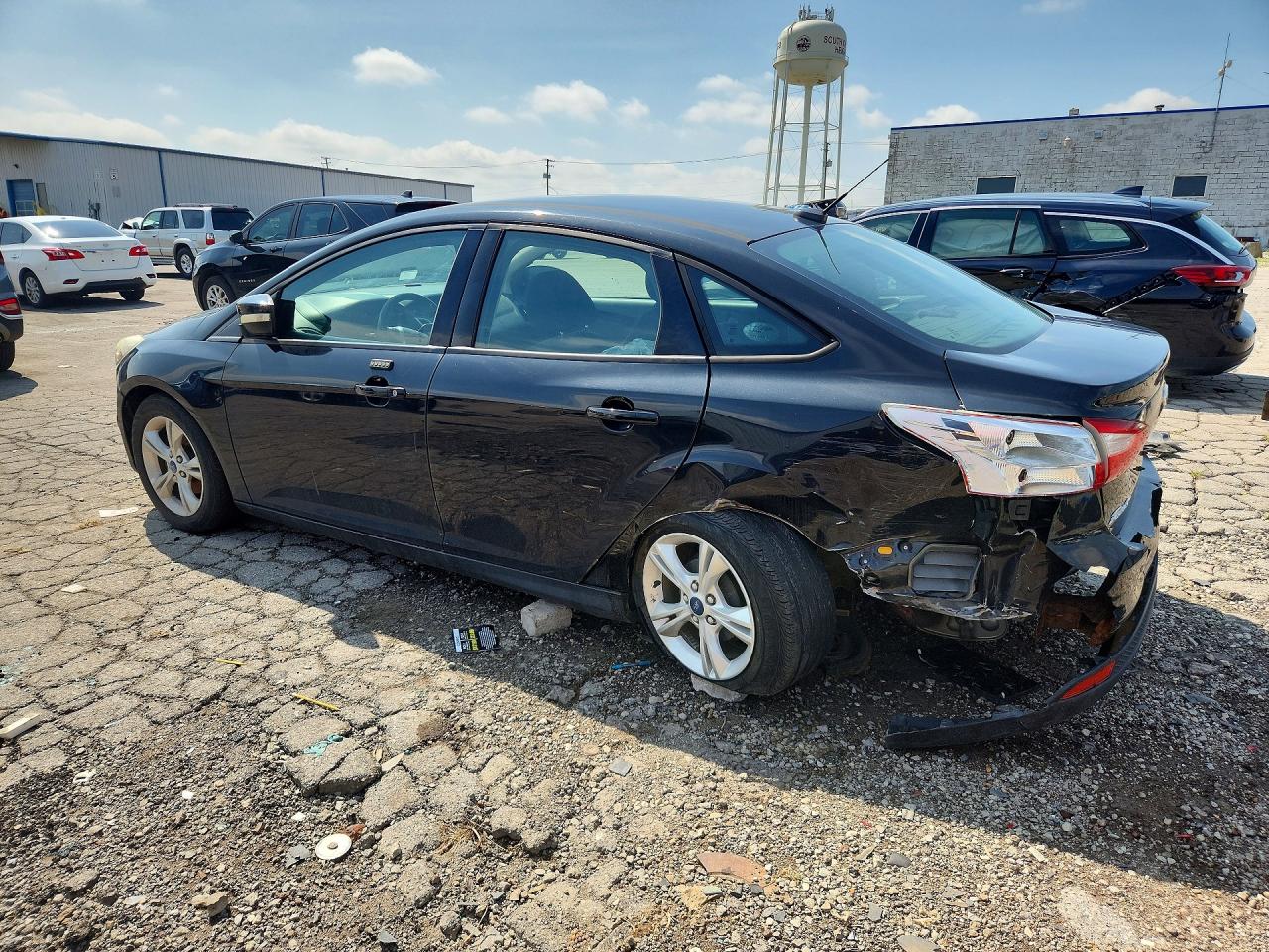 2014 Ford Focus Se Black vin: 1FADP3F22EL135998