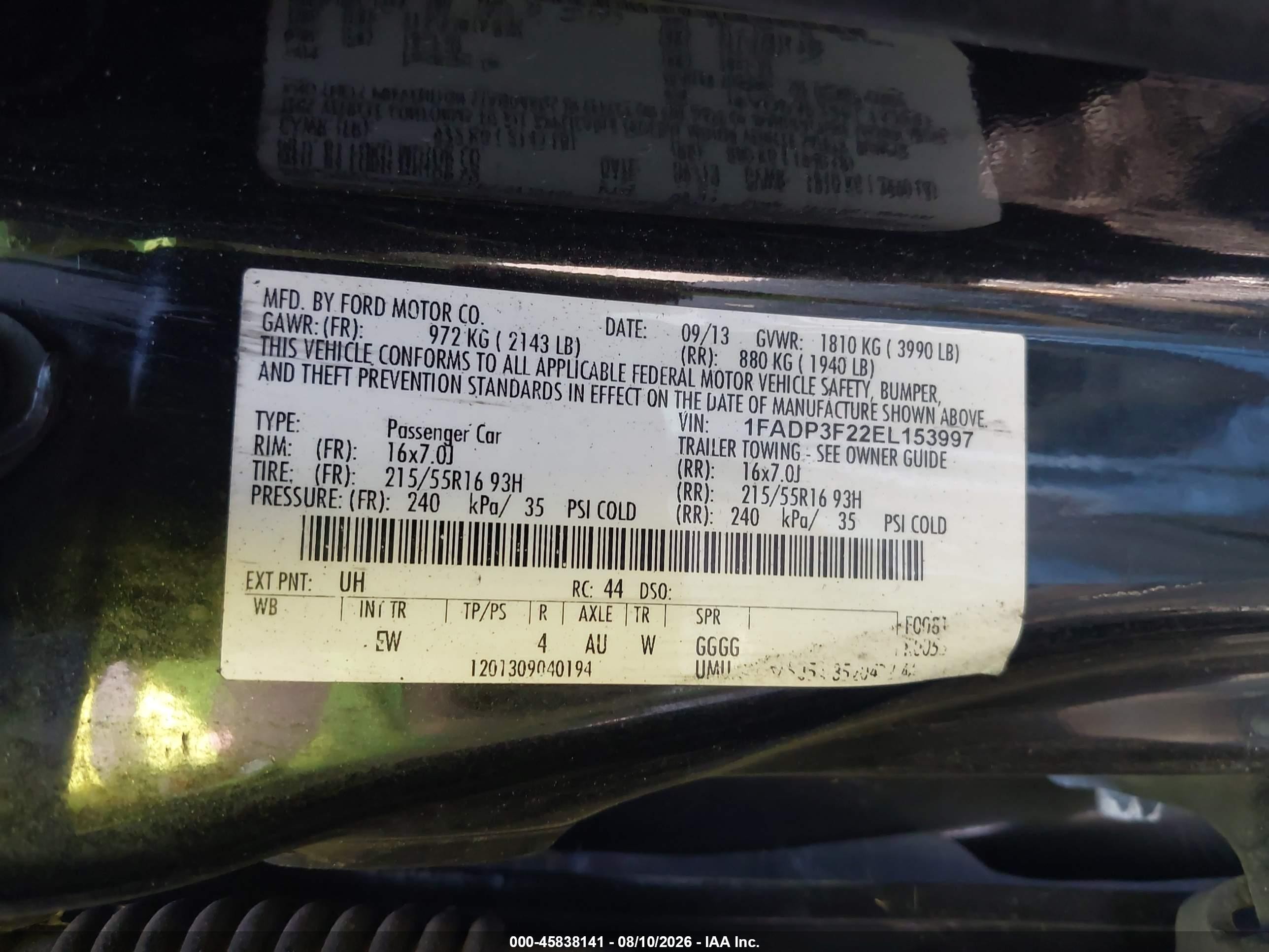 2014 Ford Focus Se Черный vin: 1FADP3F22EL153997