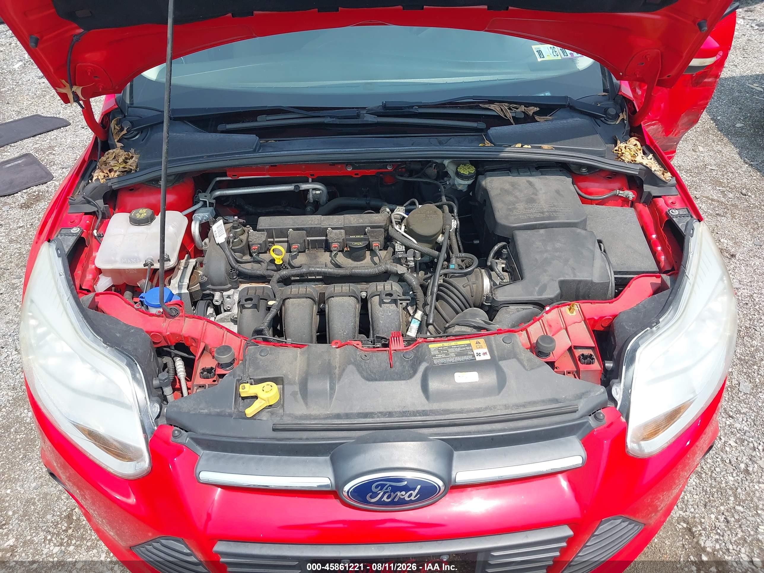 2014 Ford Focus Se Red vin: 1FADP3F22EL159086