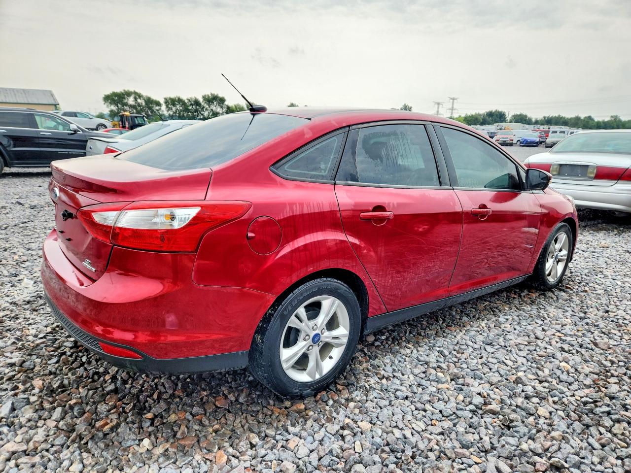 2014 Ford Focus Se Red vin: 1FADP3F22EL160321