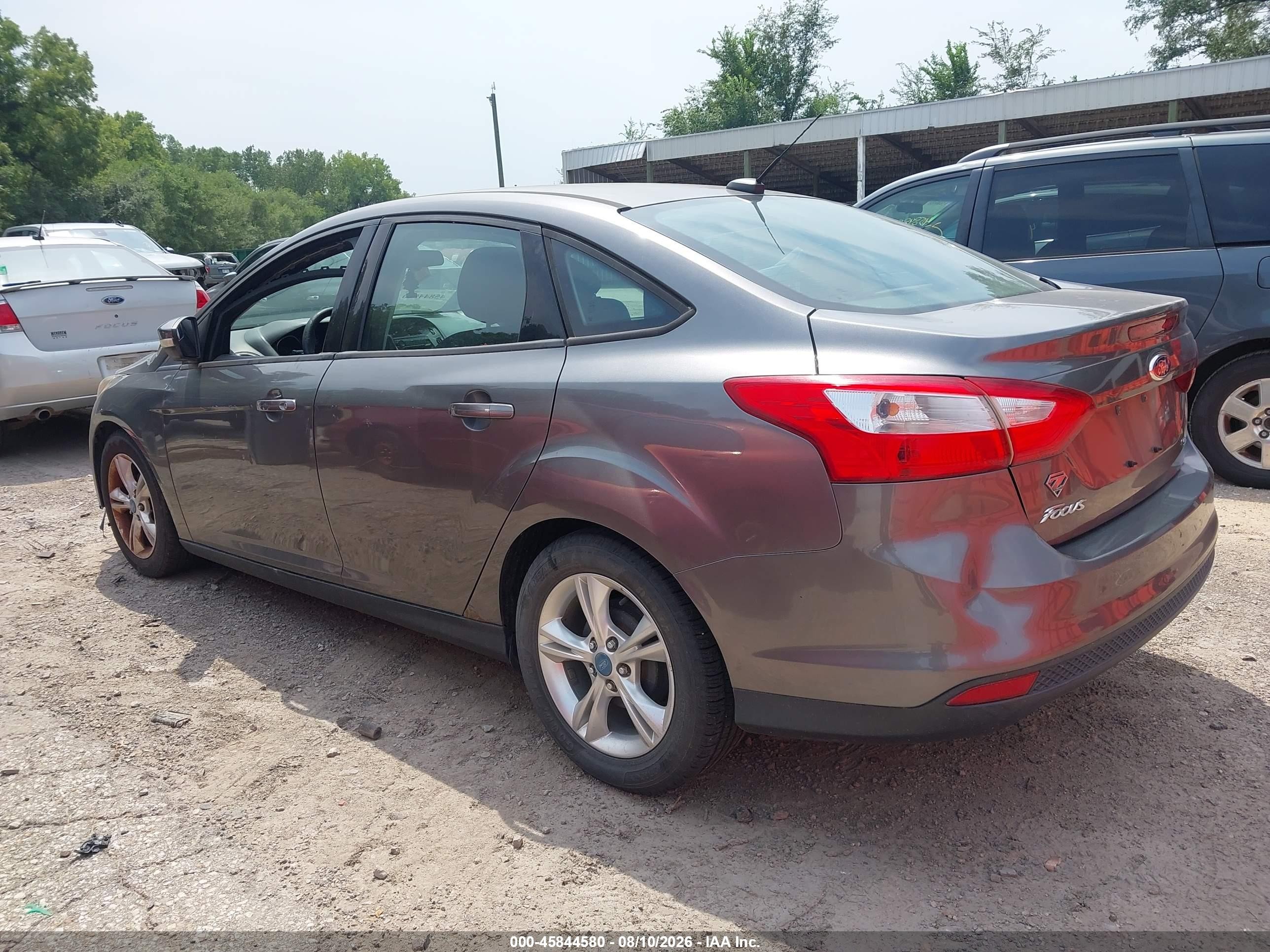2014 Ford Focus Se Gray vin: 1FADP3F22EL163395