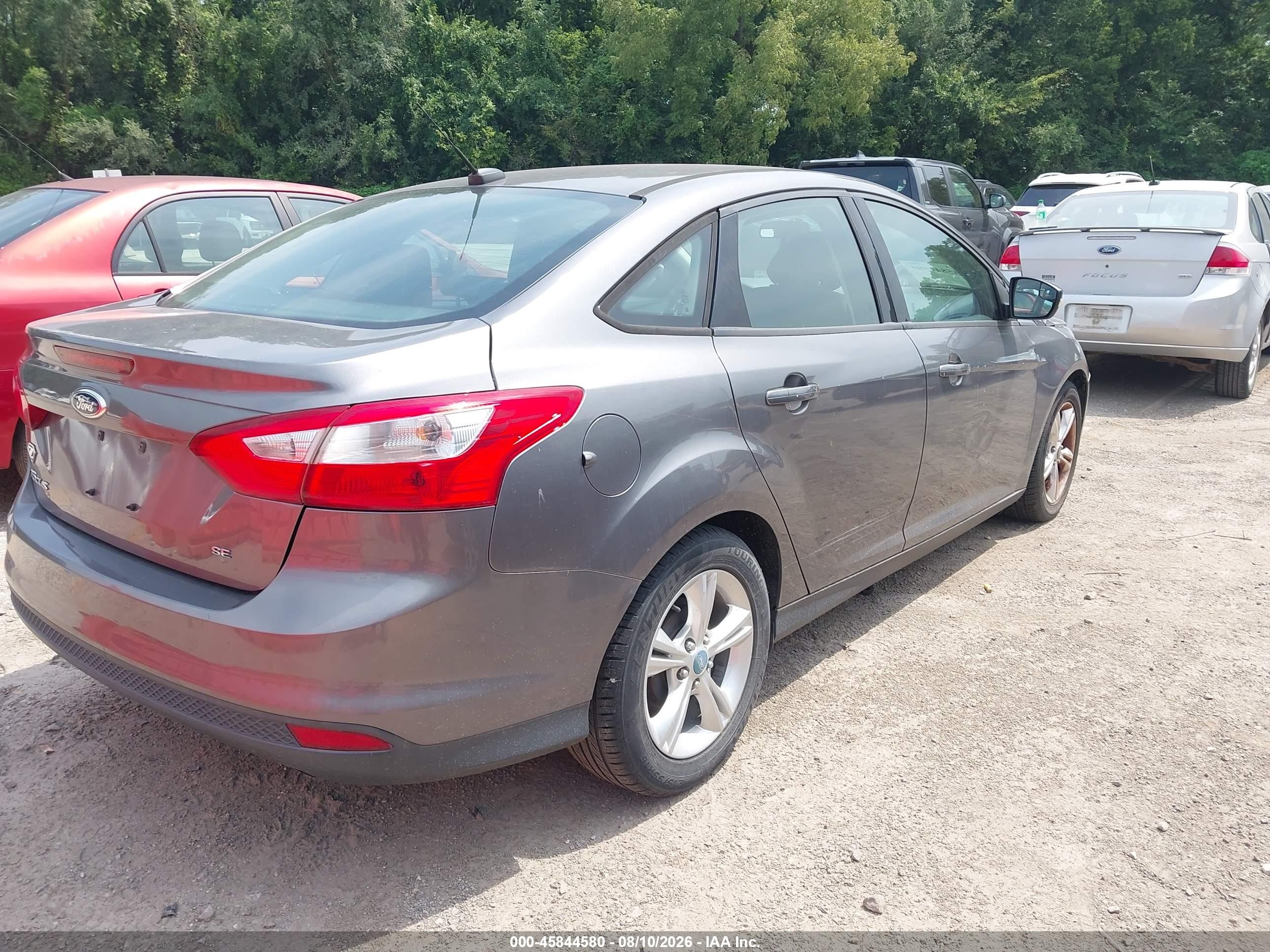 2014 Ford Focus Se Gray vin: 1FADP3F22EL163395