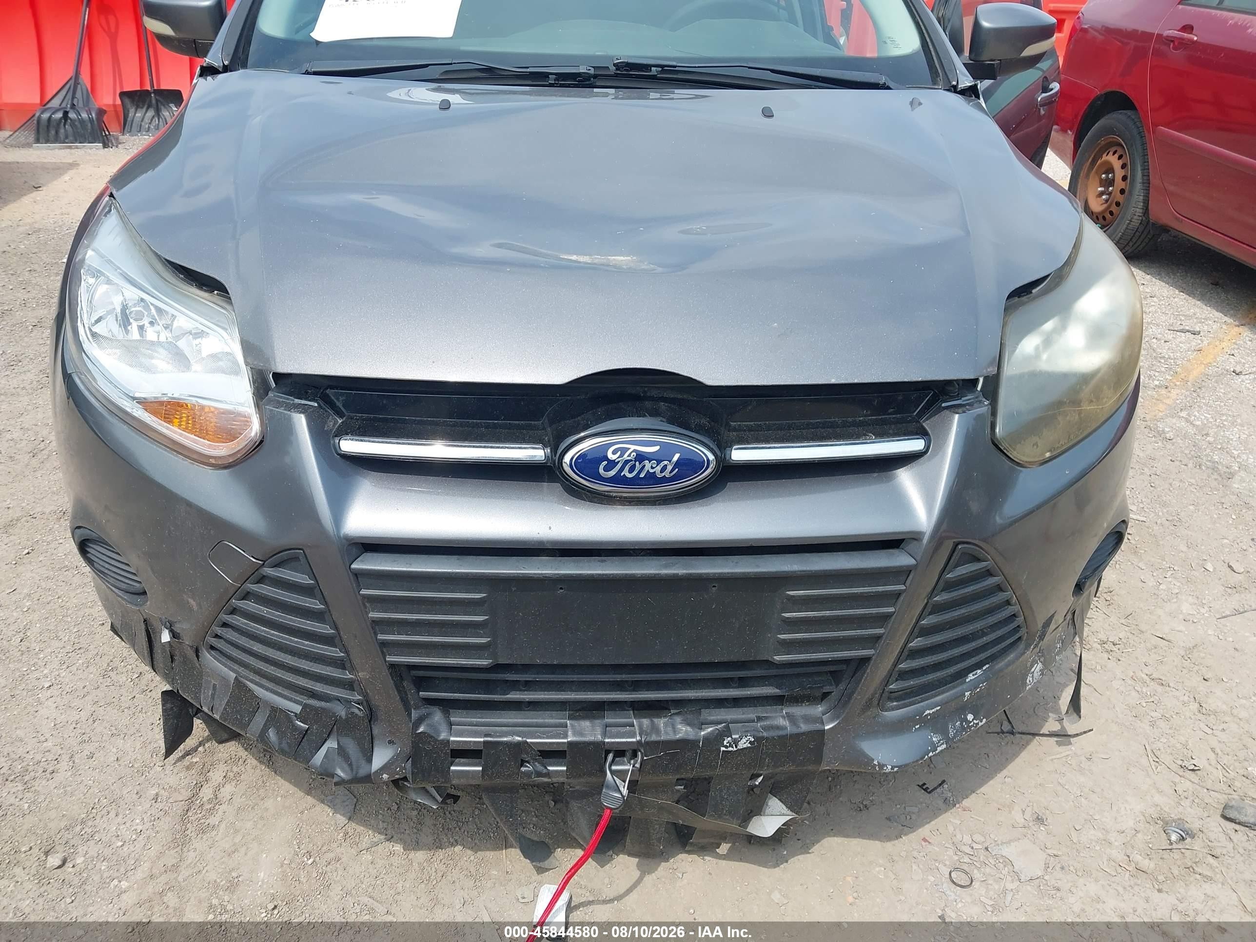 2014 Ford Focus Se Gray vin: 1FADP3F22EL163395