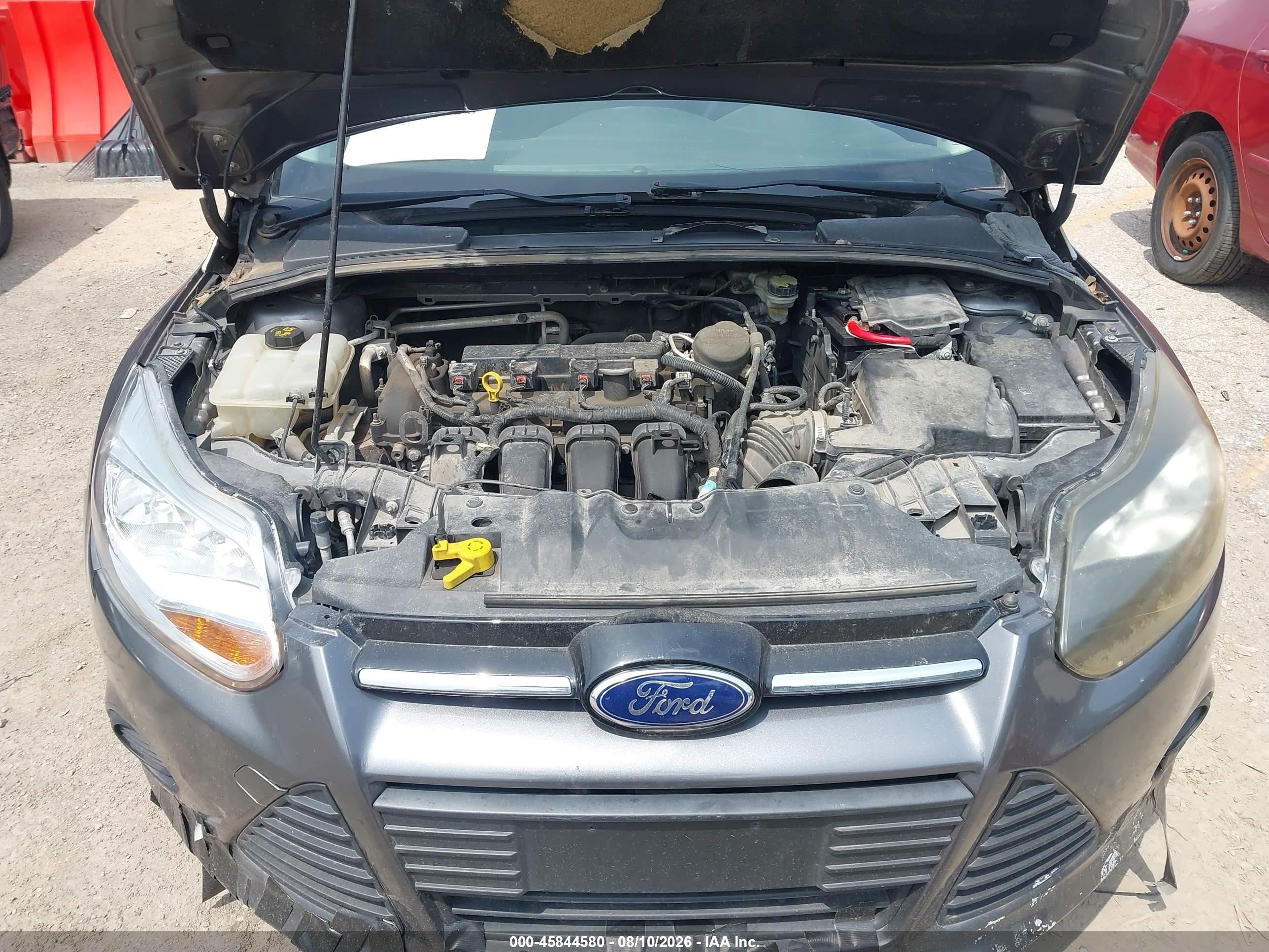 2014 Ford Focus Se Gray vin: 1FADP3F22EL163395