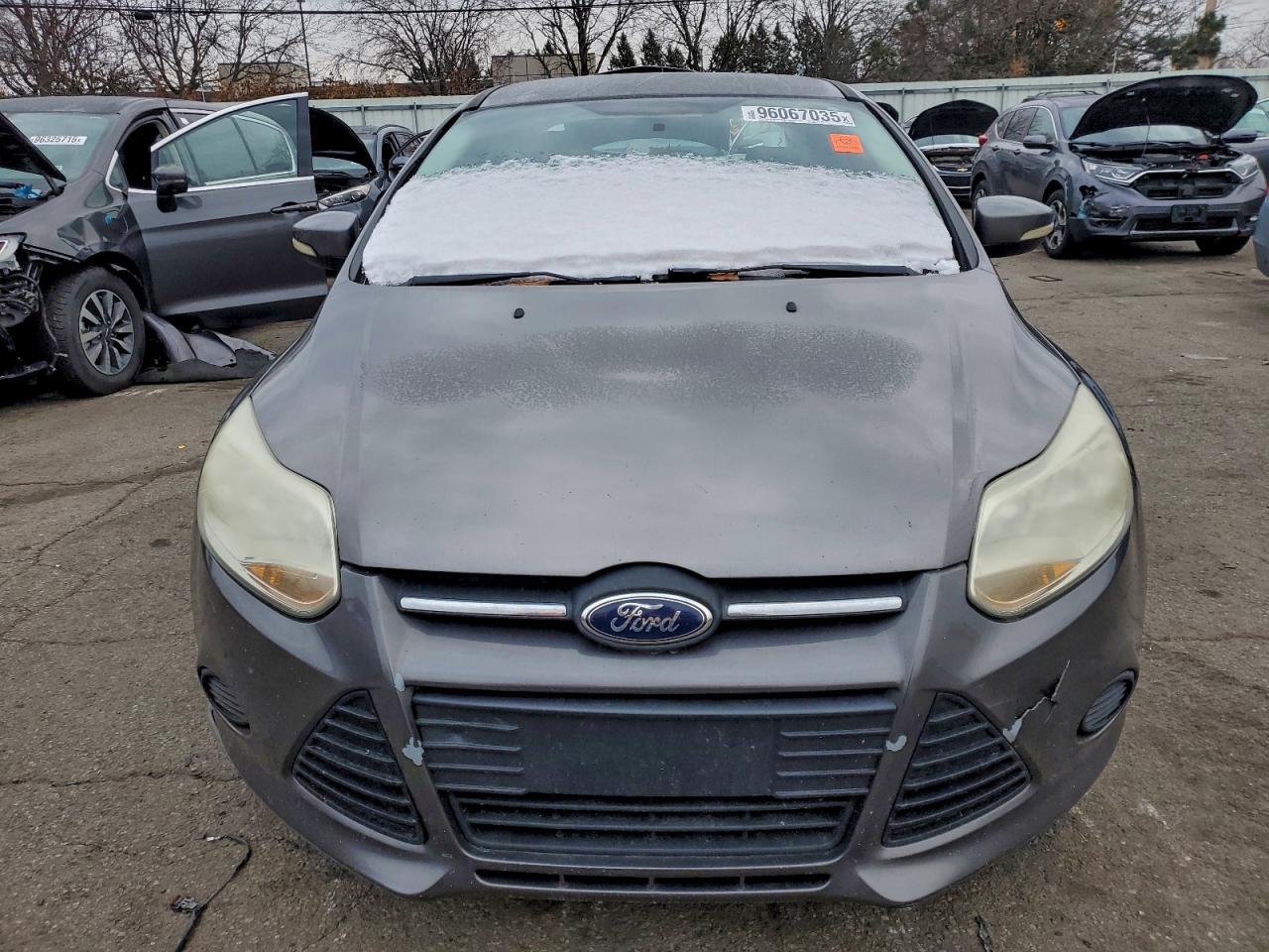 2014 Ford Focus Se Gray vin: 1FADP3F22EL165986