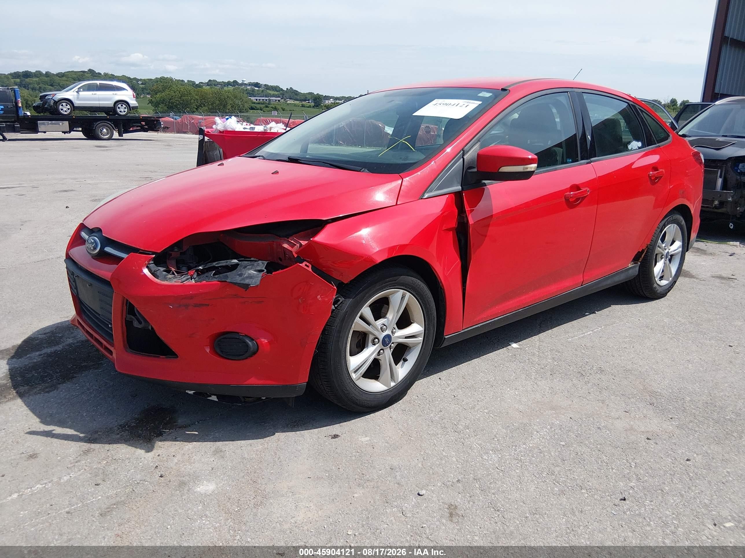 2014 Ford Focus Se Red vin: 1FADP3F22EL181590