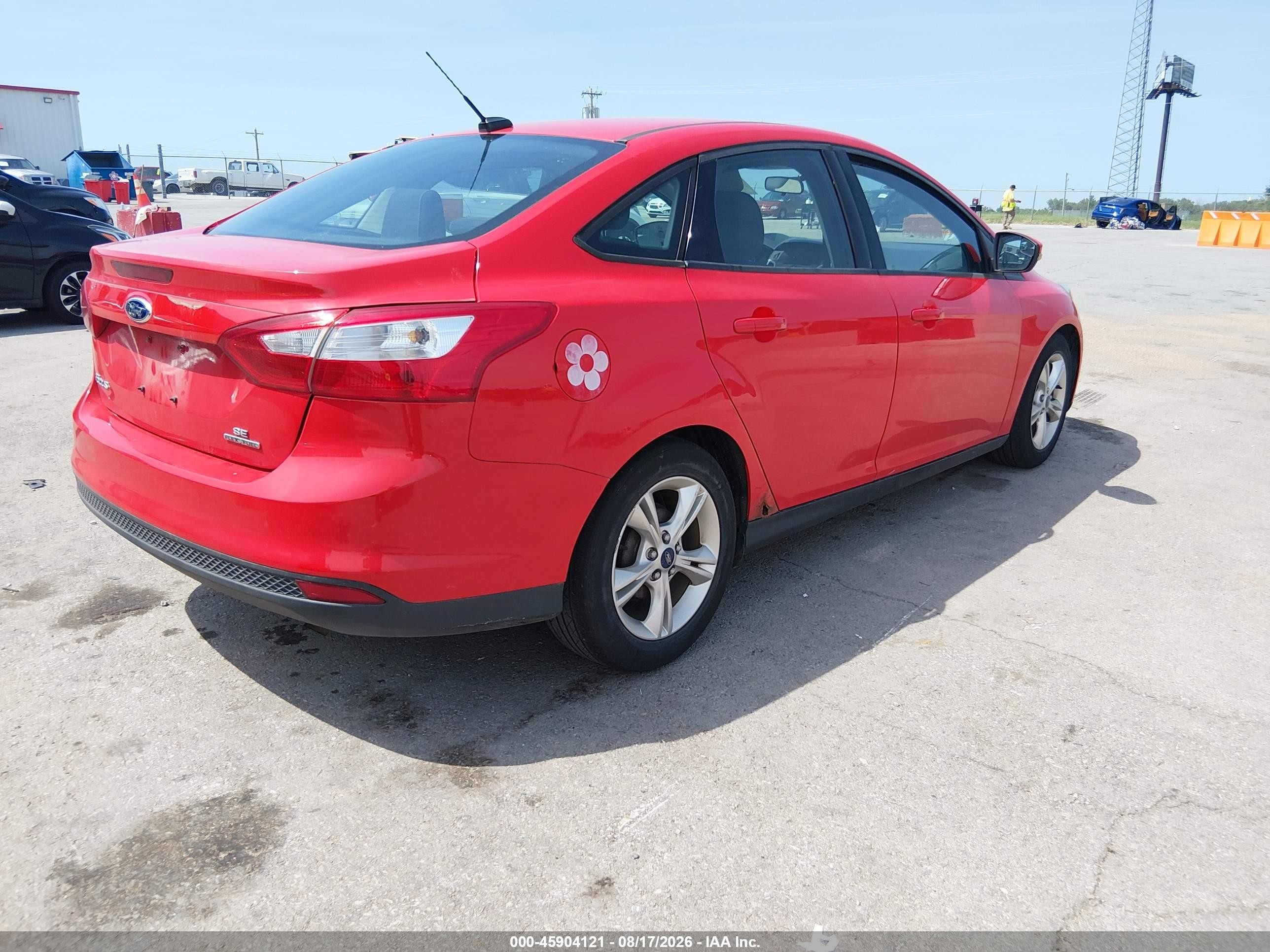 2014 Ford Focus Se Red vin: 1FADP3F22EL181590