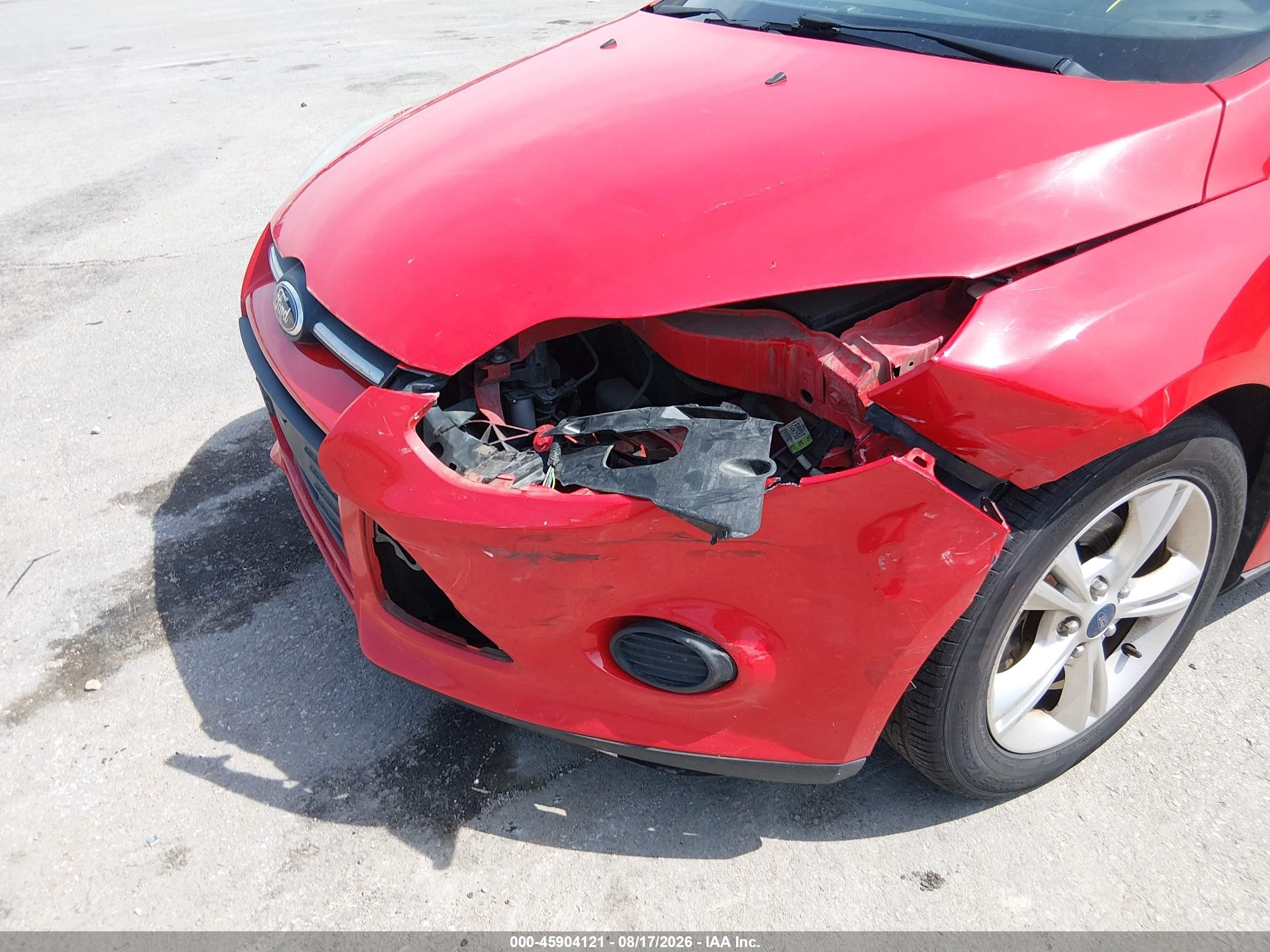 2014 Ford Focus Se Red vin: 1FADP3F22EL181590