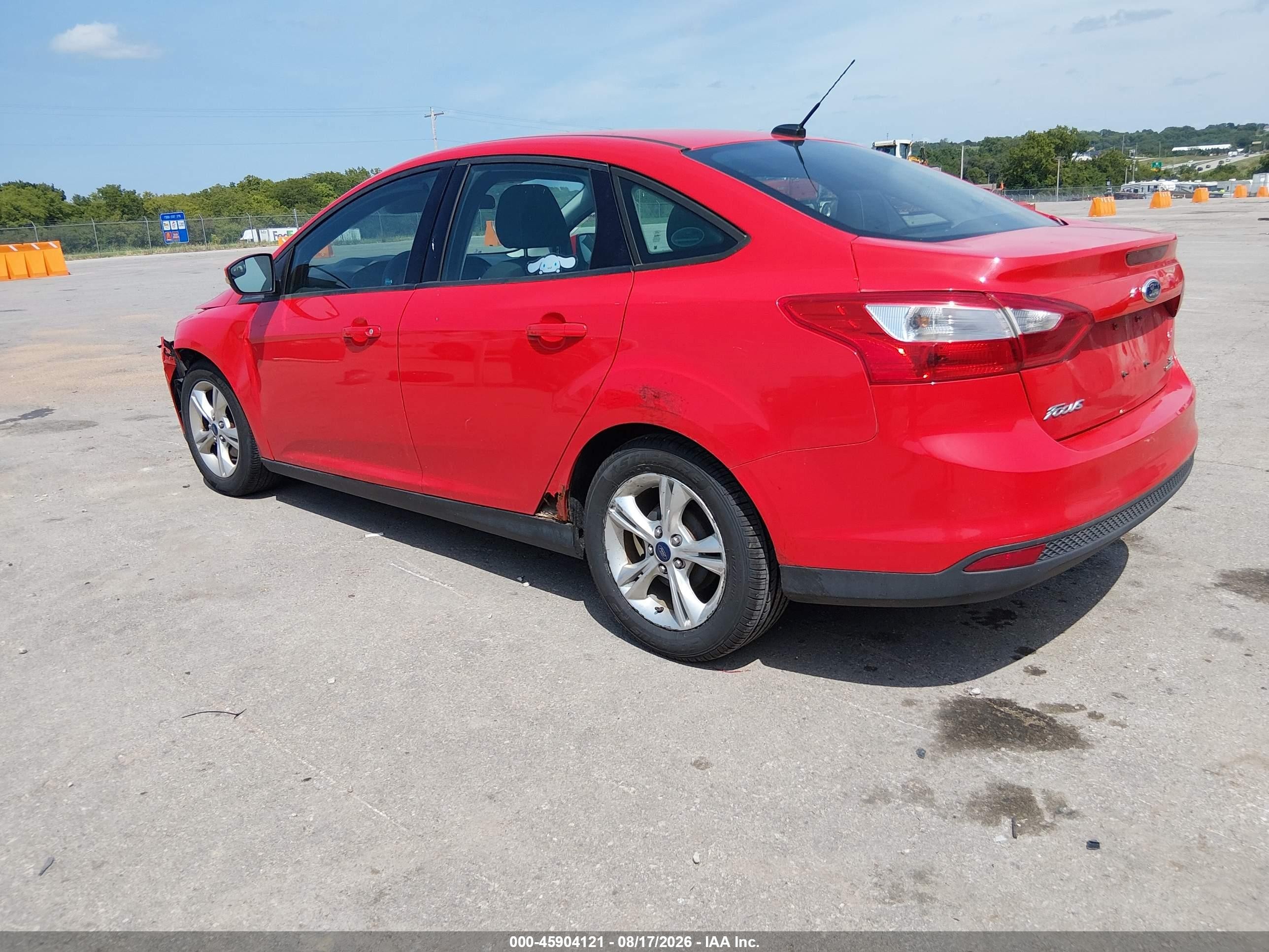 2014 Ford Focus Se Red vin: 1FADP3F22EL181590