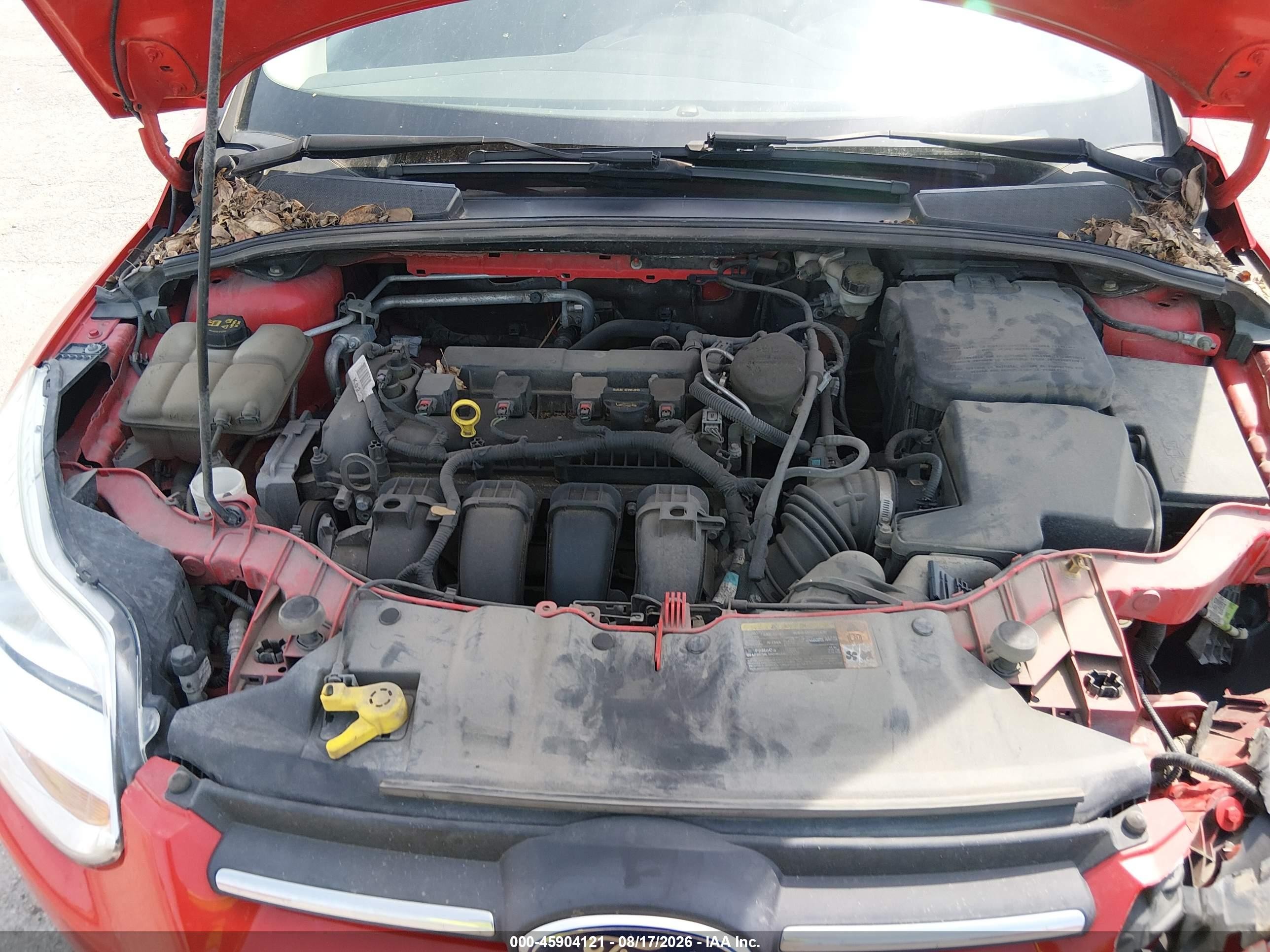2014 Ford Focus Se Red vin: 1FADP3F22EL181590