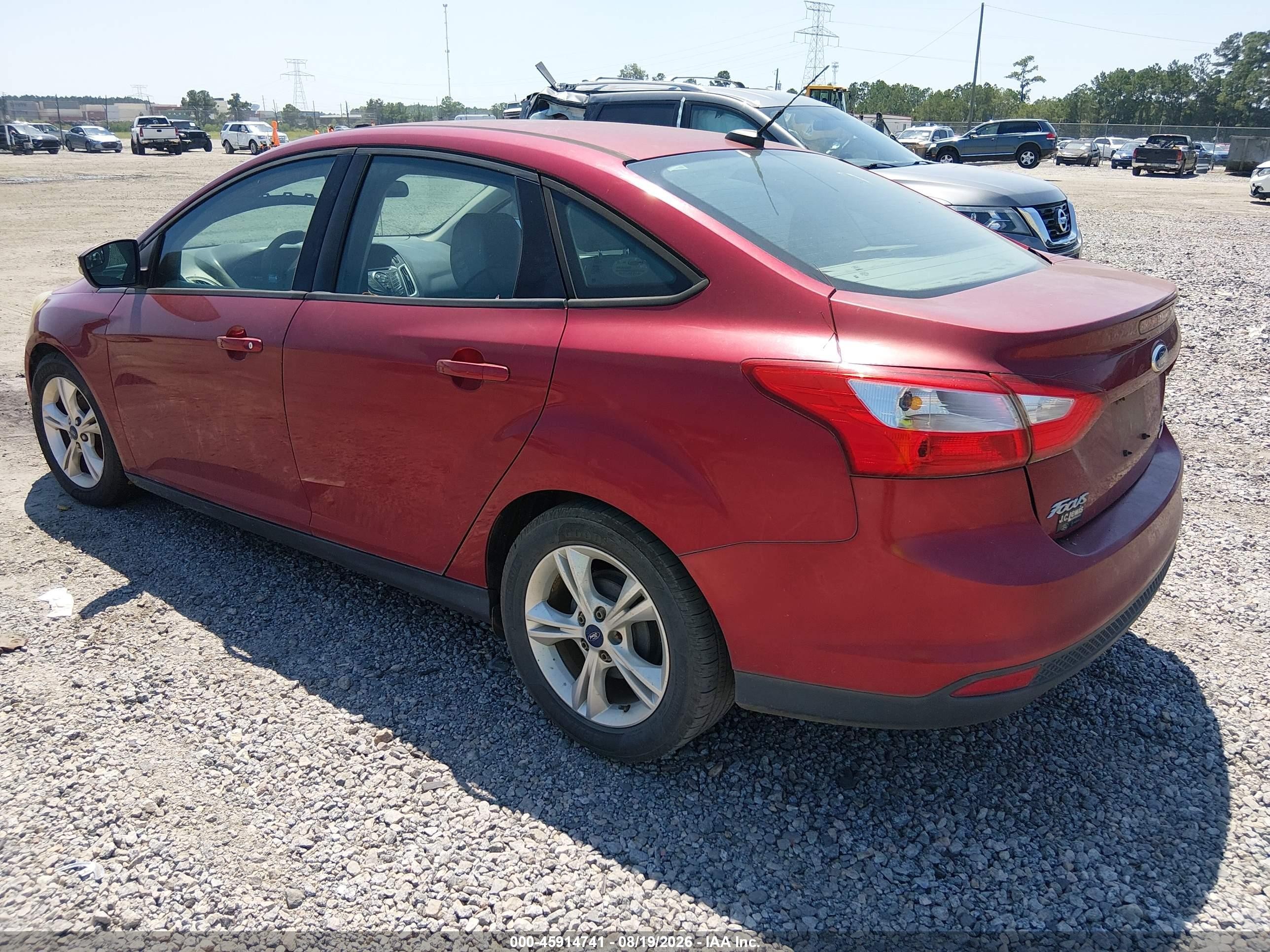 2014 Ford Focus Se Red vin: 1FADP3F22EL190600