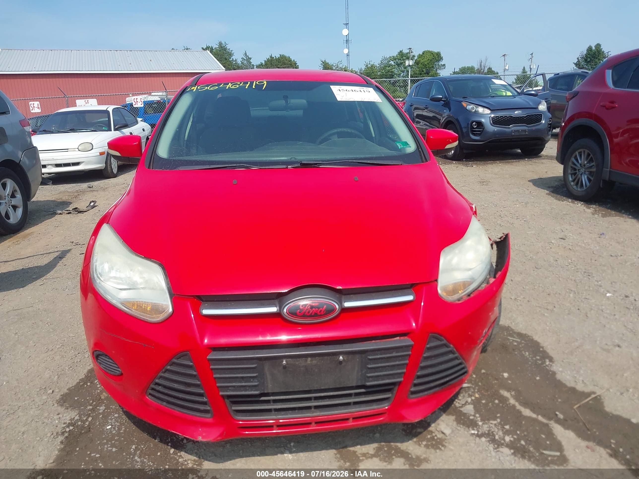 2014 Ford Focus Se Red vin: 1FADP3F22EL192122