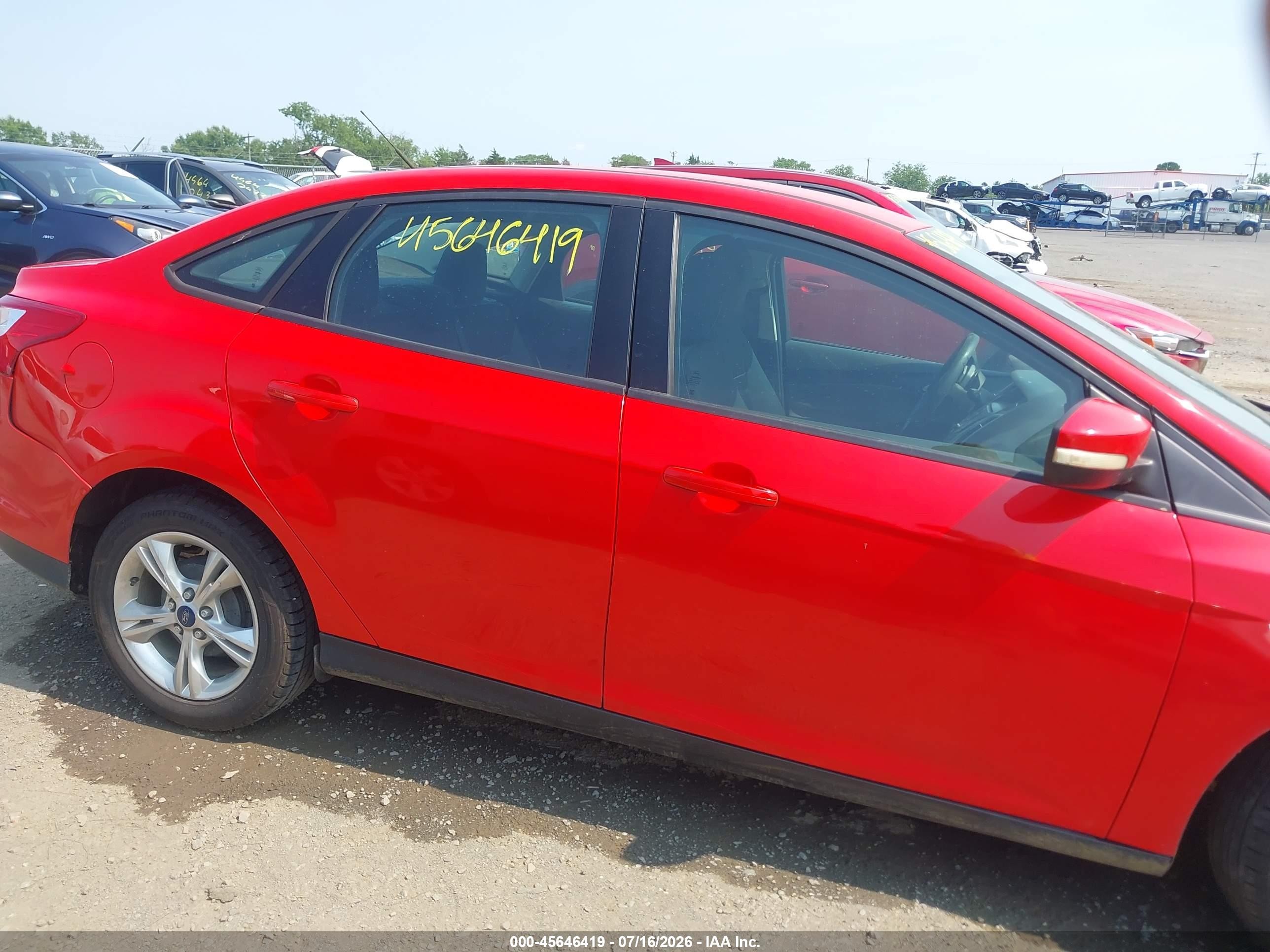 2014 Ford Focus Se Red vin: 1FADP3F22EL192122