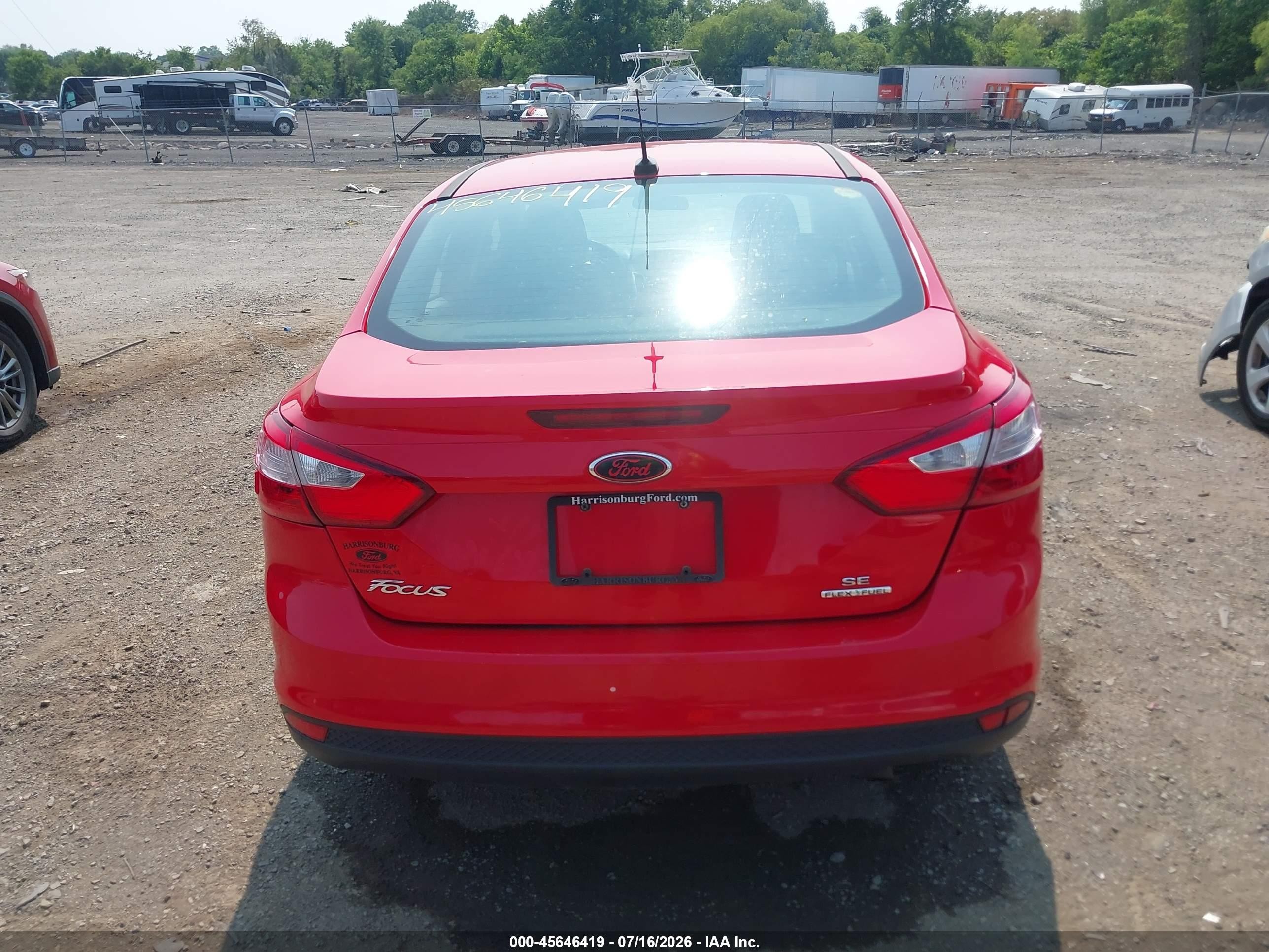 2014 Ford Focus Se Red vin: 1FADP3F22EL192122