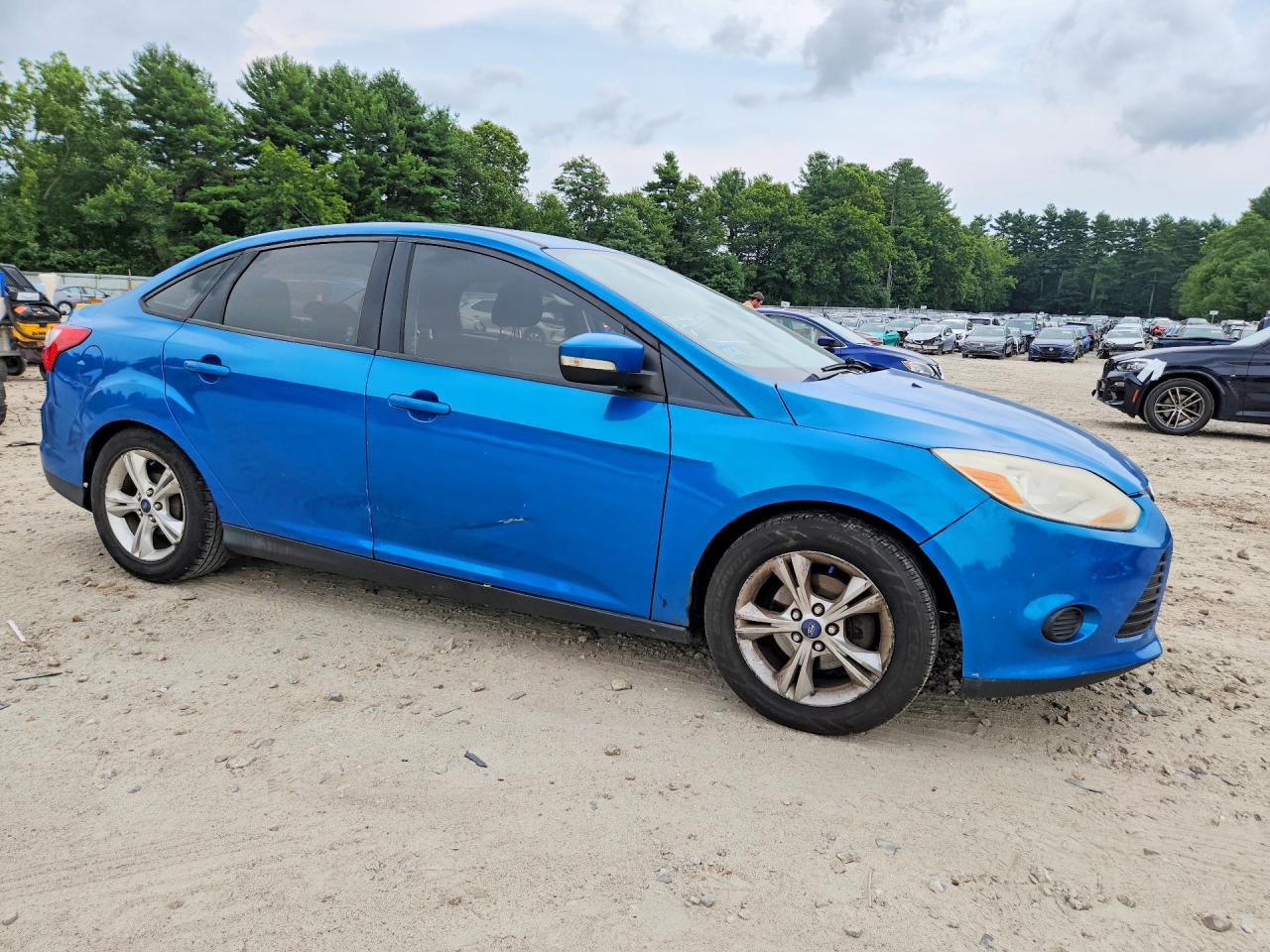 2014 Ford Focus Se Blue vin: 1FADP3F22EL201353