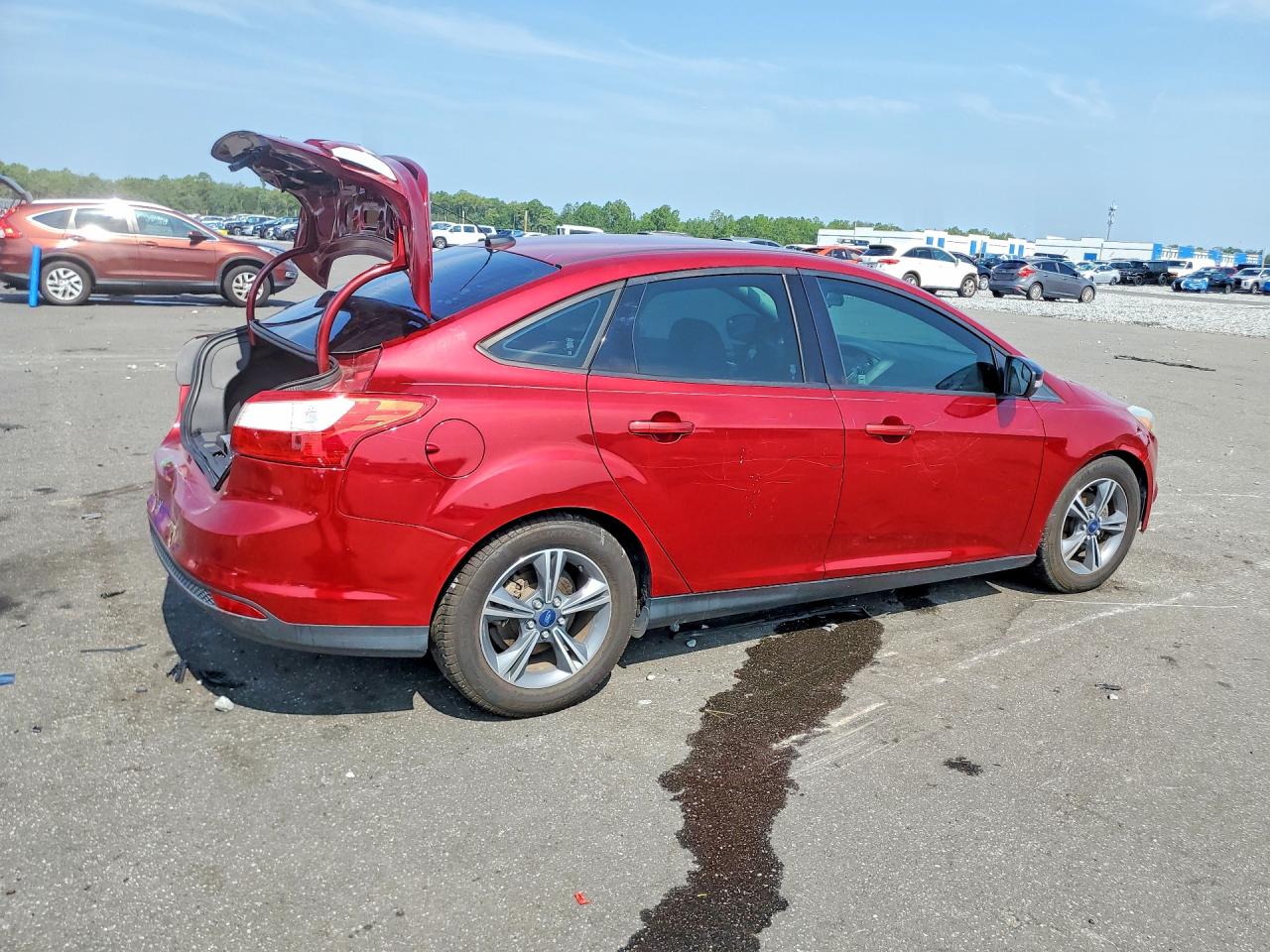 2014 Ford Focus Se Red vin: 1FADP3F22EL203944