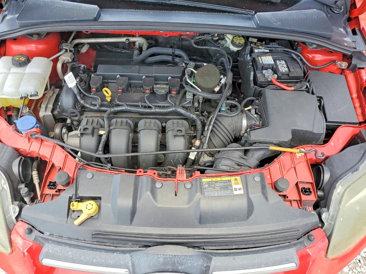 2014 Ford Focus Se Red vin: 1FADP3F22EL219898