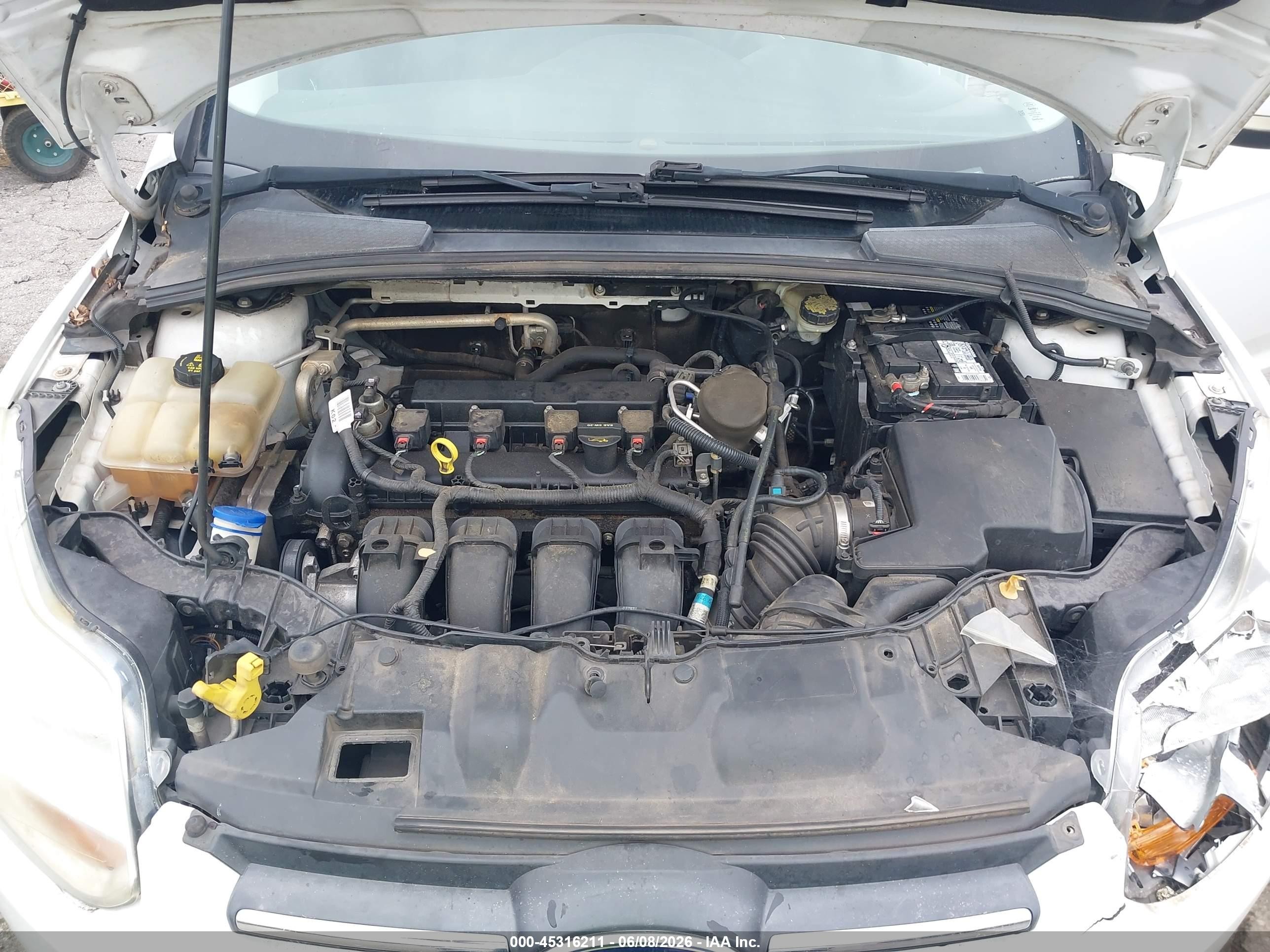 2014 Ford Focus Se White vin: 1FADP3F22EL243845