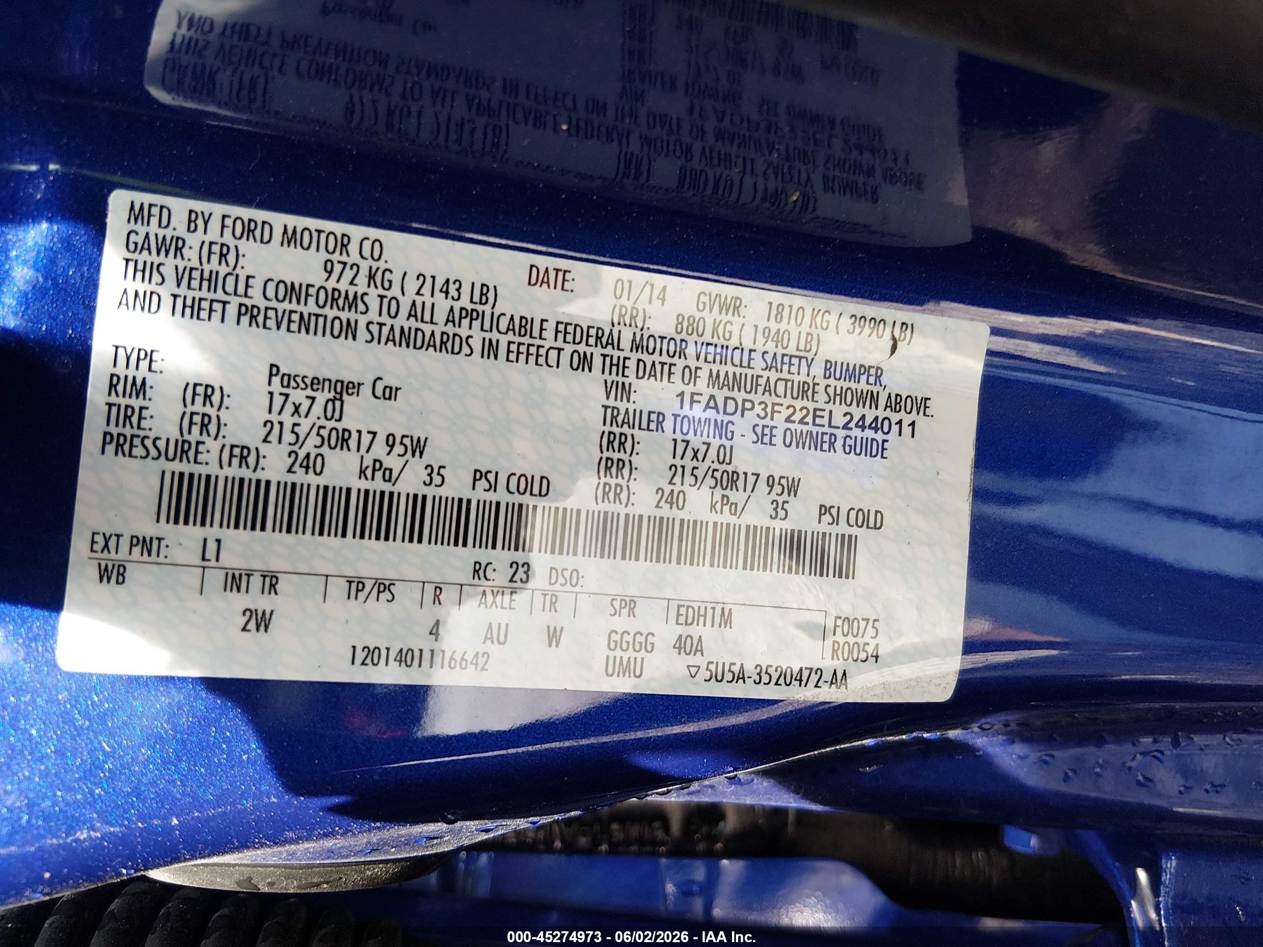 2014 Ford Focus Se Синий vin: 1FADP3F22EL244011